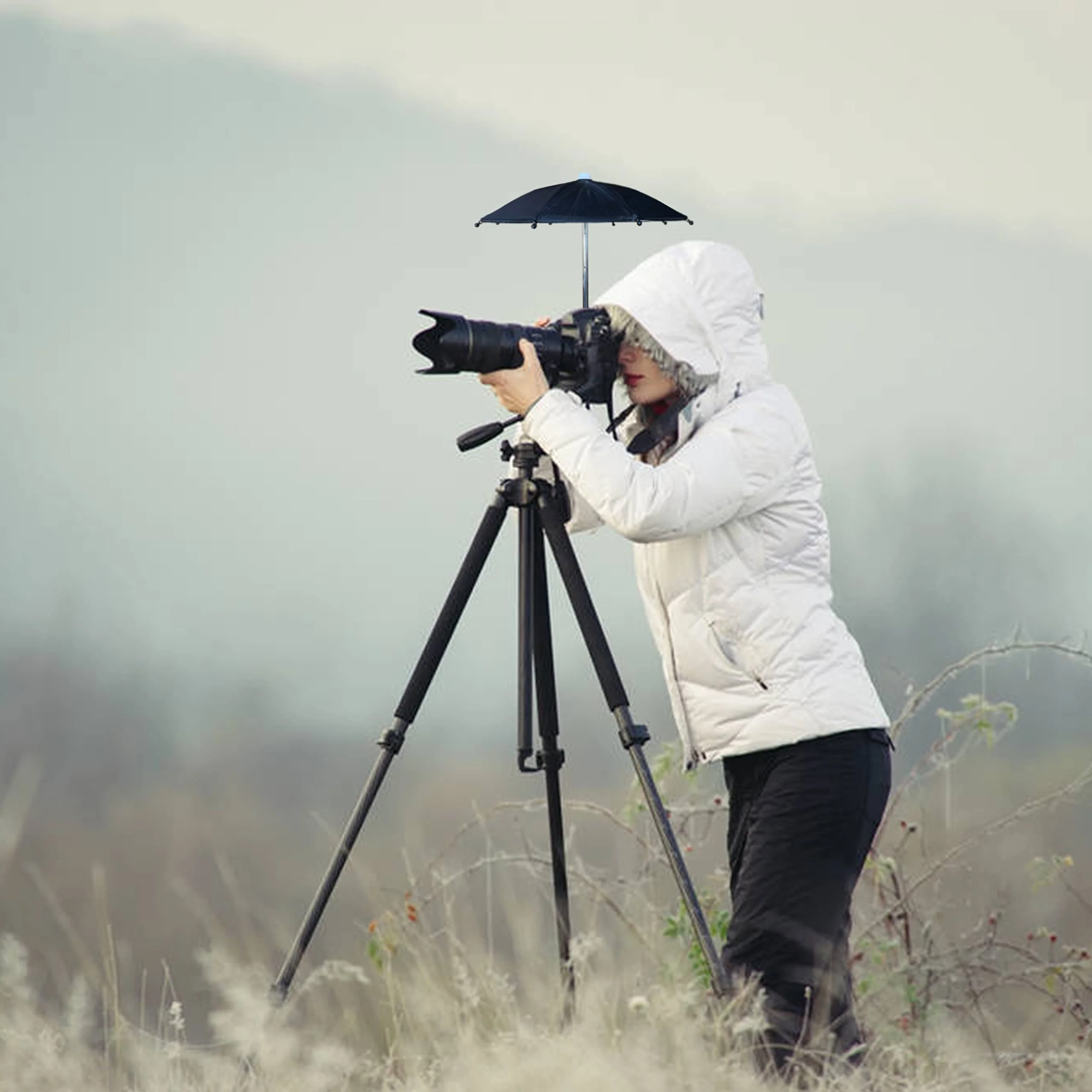 Hot Shoe Umbrella/Sunshade, Protects Camera from Rain, Bird Droppings, Sunlight, Snow, Camera Umbrella, Waterproof Camera Accessory Small-New - Image 5