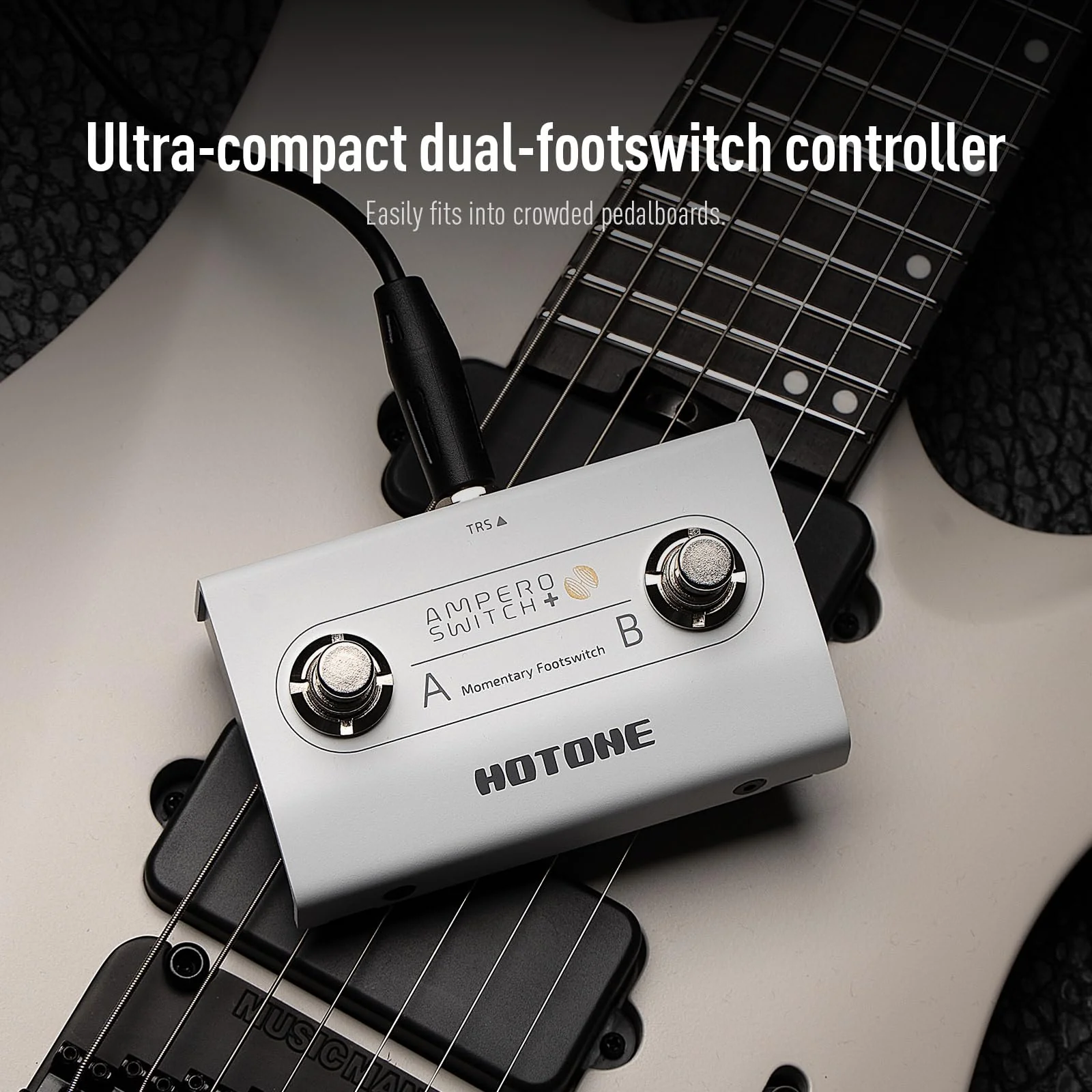 HOTONE Dual Footswitch Pedal Momentary 2-Way Pedal Foot Switch Controller Switch 6.35 mm (Ampero Switch+) - Image 4