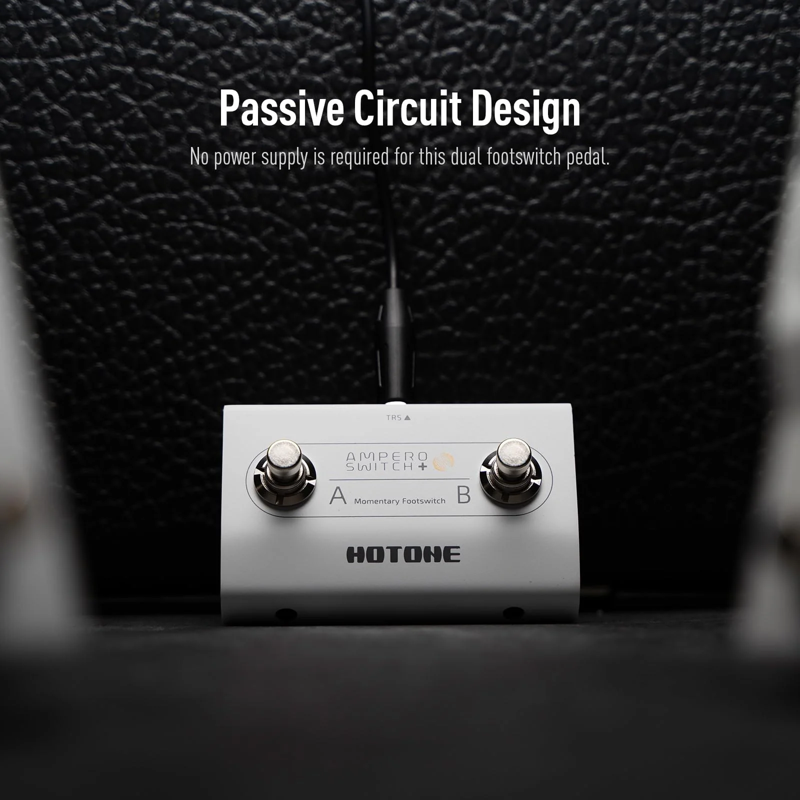 HOTONE Dual Footswitch Pedal Momentary 2-Way Pedal Foot Switch Controller Switch 6.35 mm (Ampero Switch+) - Image 5