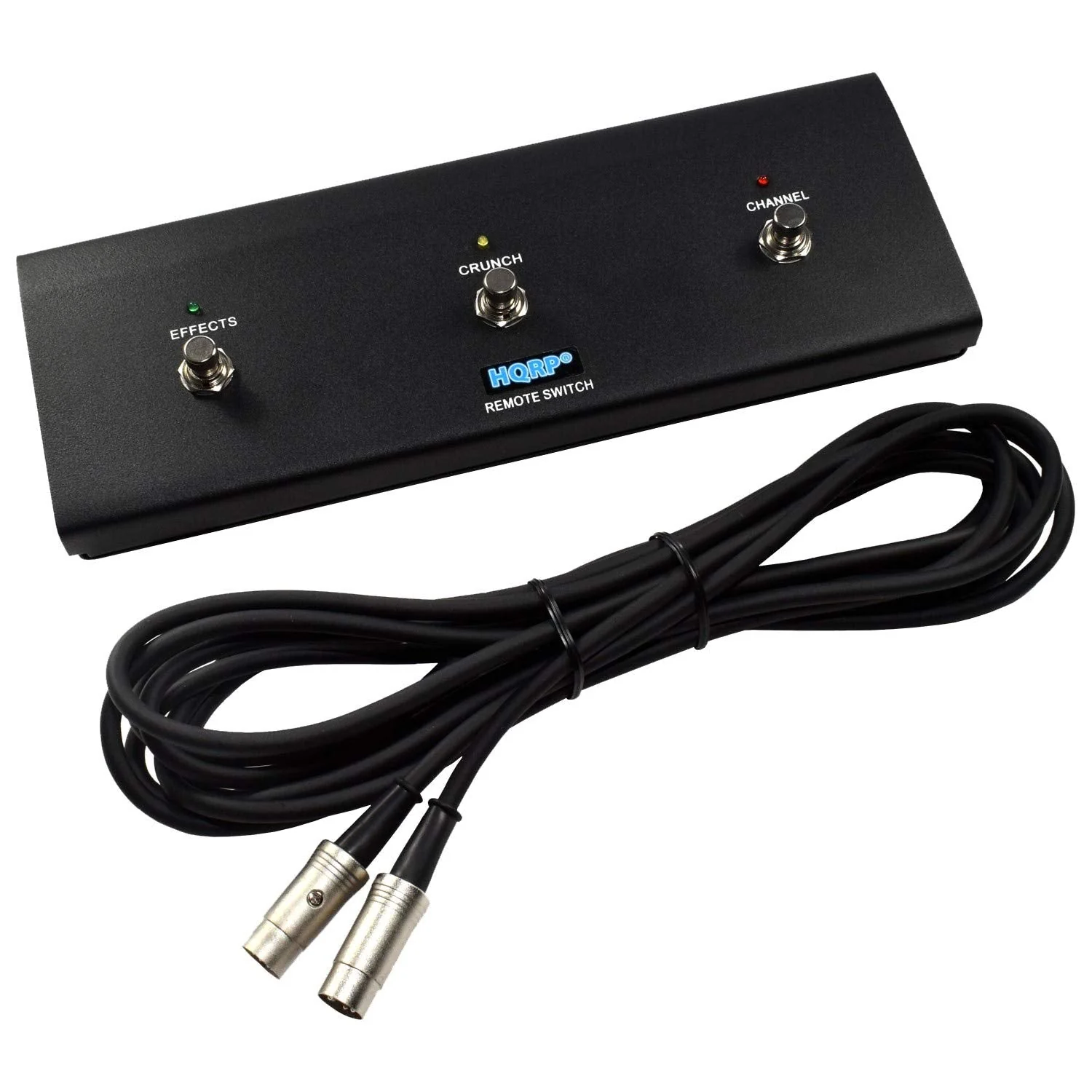 HQRP 3-Button Guitar Amp Footswitch Compatible with Peavey 5150 II Guitar Head, Replacement for Peavey 03582650