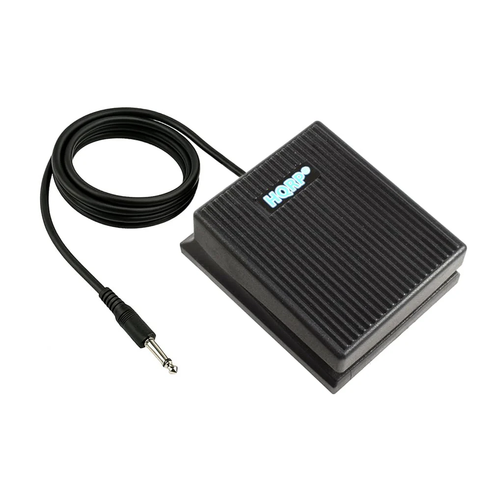 HQRP Sustain Pedal for Yamaha DGX-230, DGX-530, DGX-640, DGX-660, DGX-670, EZ-220, P-45, P-71, P-85, P-95, P-105, P-115, P-125, P-225, P-515 Digital Piano Keyboard (FC5 Replacement, 1/4" Jack)
