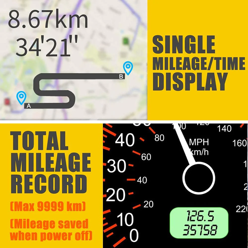 HUD Original Universal GPS Head Up Display Speedometer Odometer Car Digital Speed Display MPH Over Speed Alarm Car Clock for All Vehicles C60S/C80/C90 - Image 4