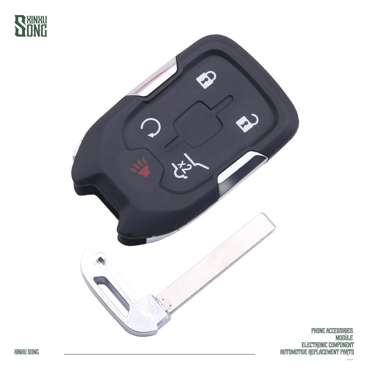 HYQ1EA Car Key Fob Keyless 13508275 Control Entry Remote 5 Button Vehicles Replacement for 2017-2018 Acadia 433HZ - Image 6