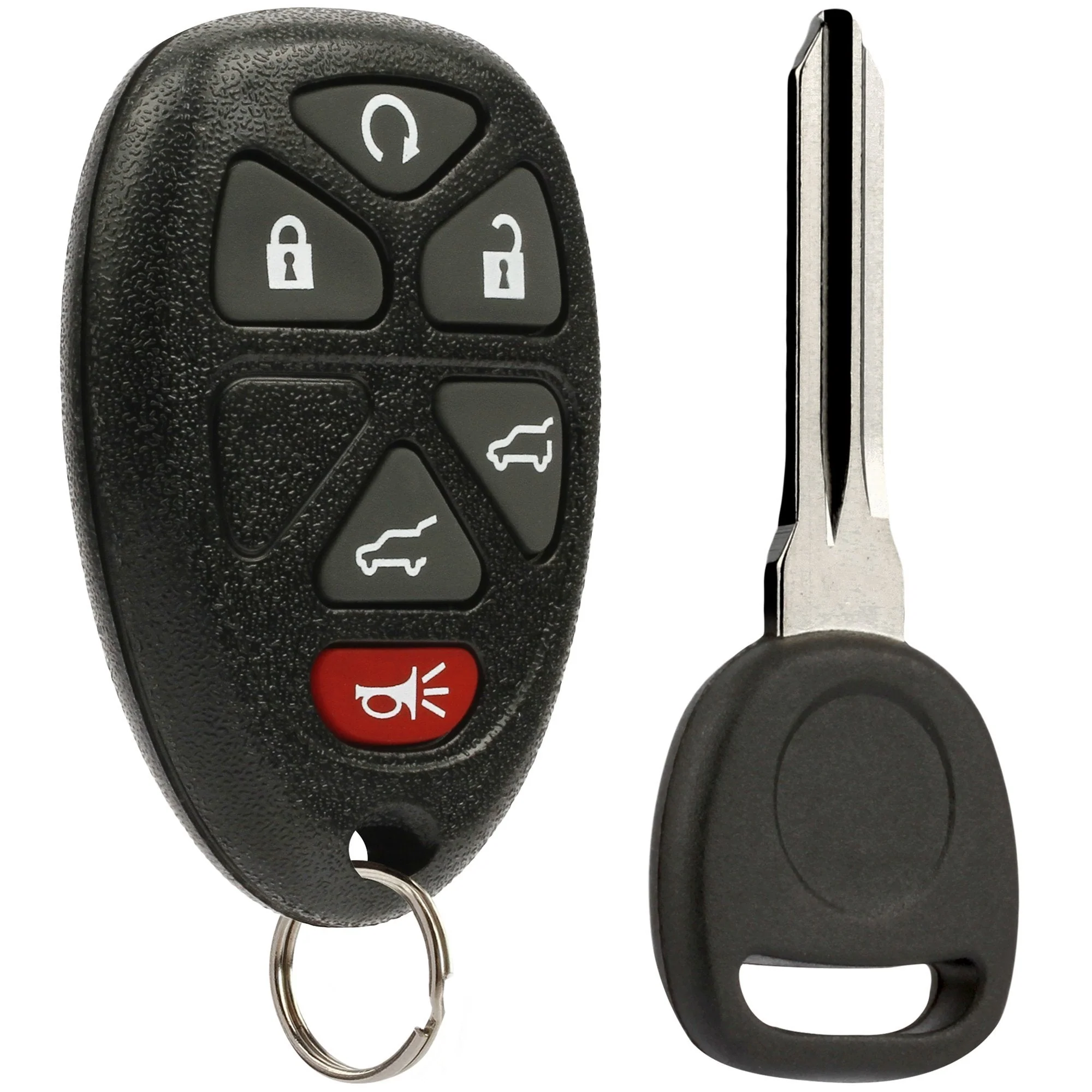 Ignition Key + Key Fob Keyless Entry Remote fits 2007-2014 Chevy Tahoe Suburban / 2007-2014 Cadillac Escalade / 2007-2014 GMC Yukon (fits Part # 15913427, 20869057, 22756462) g-427 46-key