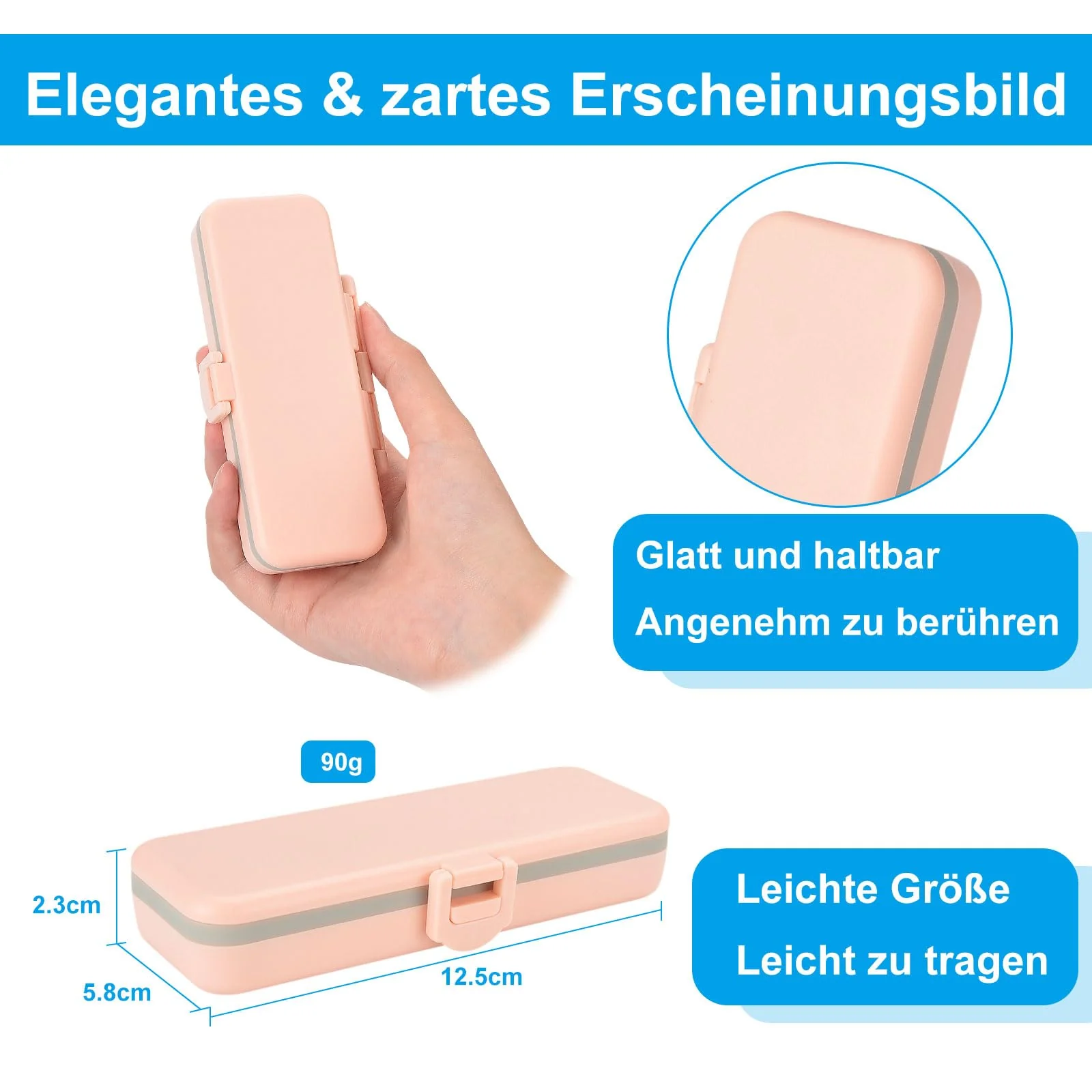 iGuerburn Hard Case for AliveCor KardiaMobile 6-Lead Personal ECG, Heart Monitor Case for KardiaMobile 6L ECG (Pink) Pink - Image 5