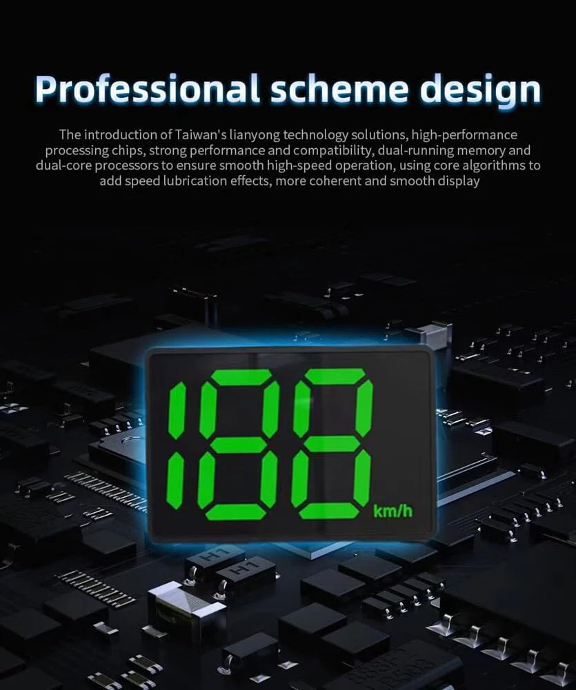 ikasus Car Hud GPS Speedometer Digital Speed Meter with MPH Speed,USB Plug and Play, Head Up Display Driving Direction, OverSpeed Warning for Cars Trucks AUTO-QA4497X#MPH-WJYQ-07 - Image 4