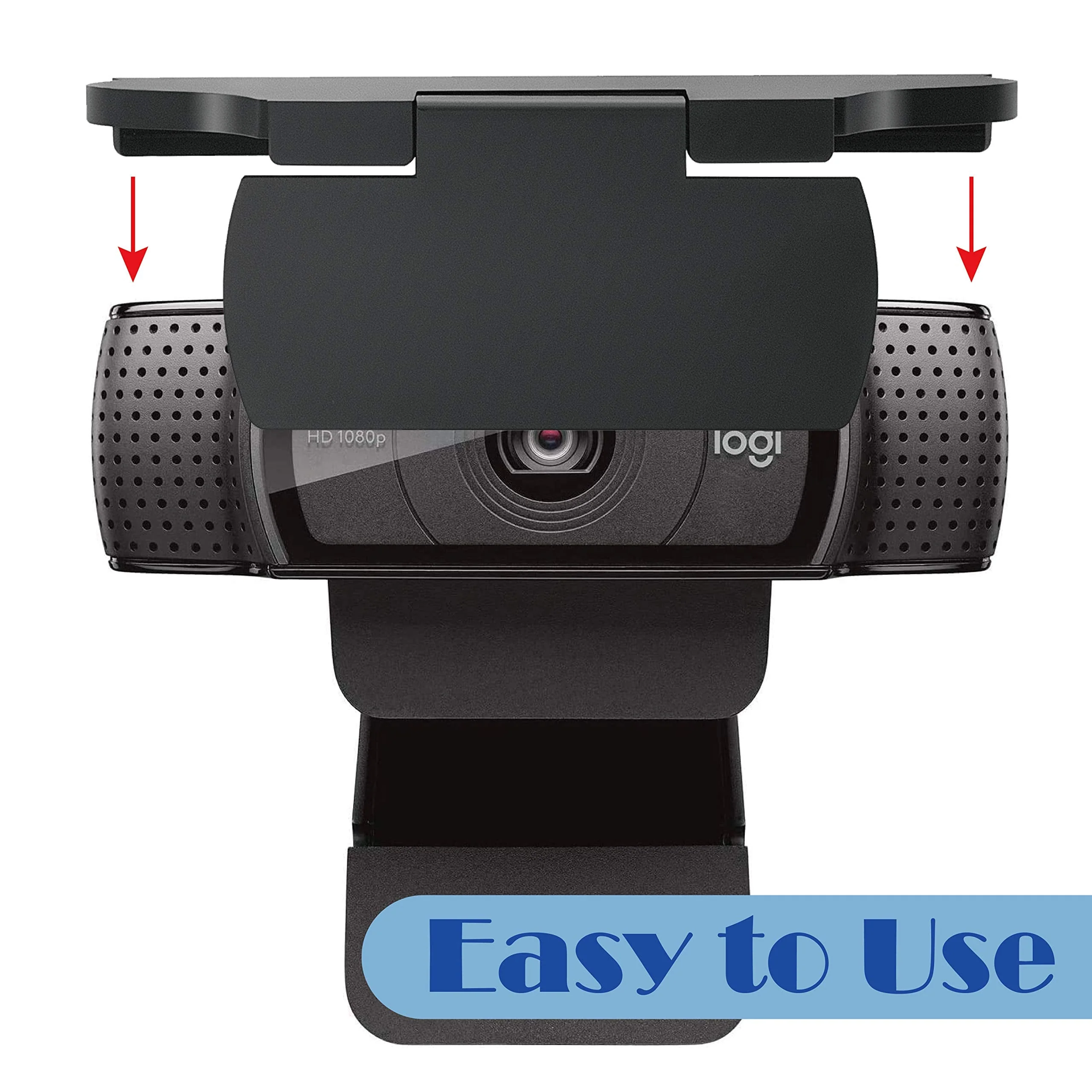 imluckies Webcam Cover for Logitech C920/ C920x/ C930e/ C922x/ C922 HD Pro Stream Webcam, Camera Privacy Shutter Cover Protect Lens and Security, Black - Image 3