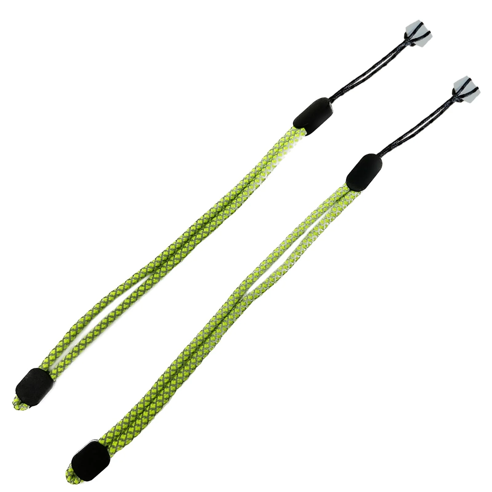 Improved Replacement Wrist Wraps for Oculus Quest 3 Gen Controller, Reflective Hand Straps with Resin Black Stopper, Replacement Adjustable Wrist Lanyards For Quest 3 Controller(Green) 3d-fg-green - Image 2