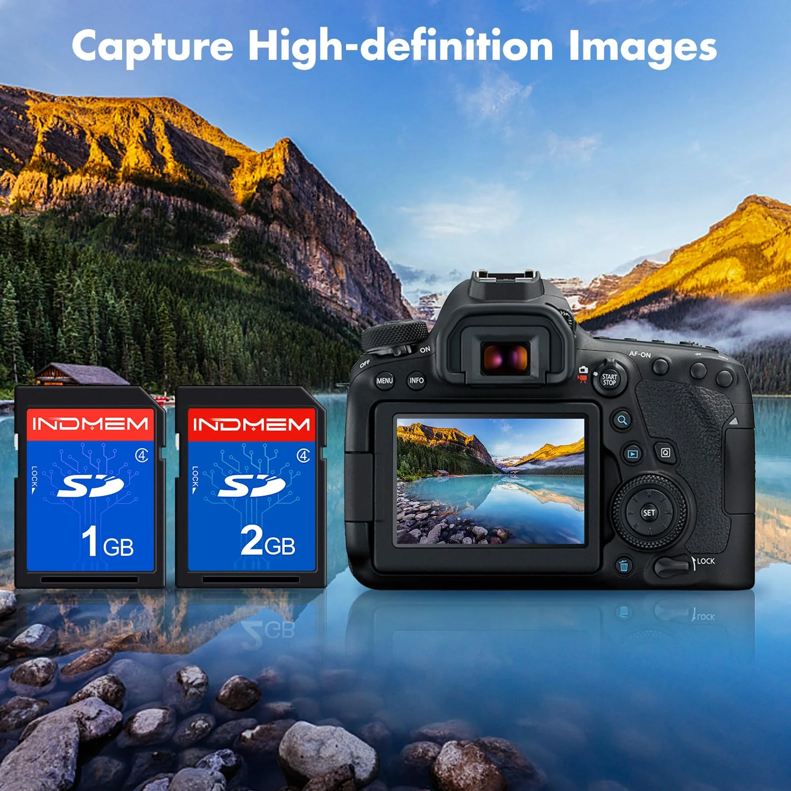 INDMEM SD Card 1GB + 2GB, Class 4 Flash Memory Card 2G SLC Standard Secure Digital Cards - Image 7