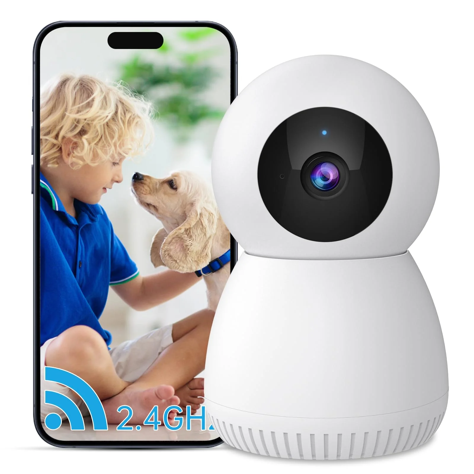 Indoor Camera,1080P Pet Camera Baby Monitor, Cameras for Home Security Indoor, Baby/Pet Camera with Phone App with AI Motion Detection, 2-Way Talk, Night Vision, Siren, Compatible with Alexa - Image 8