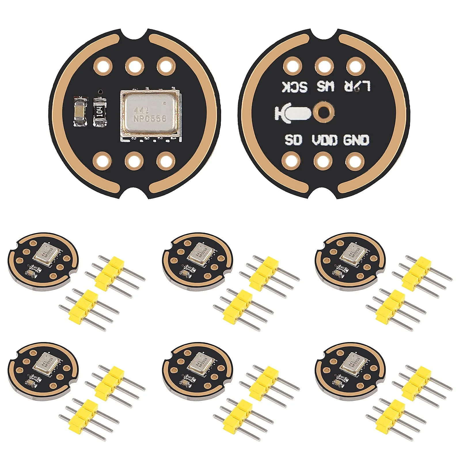 INMP441 Omnidirectional Microphone I2S Interface Digital Output Sensor Module Supports for ESP32 (6pcs) 6pcs