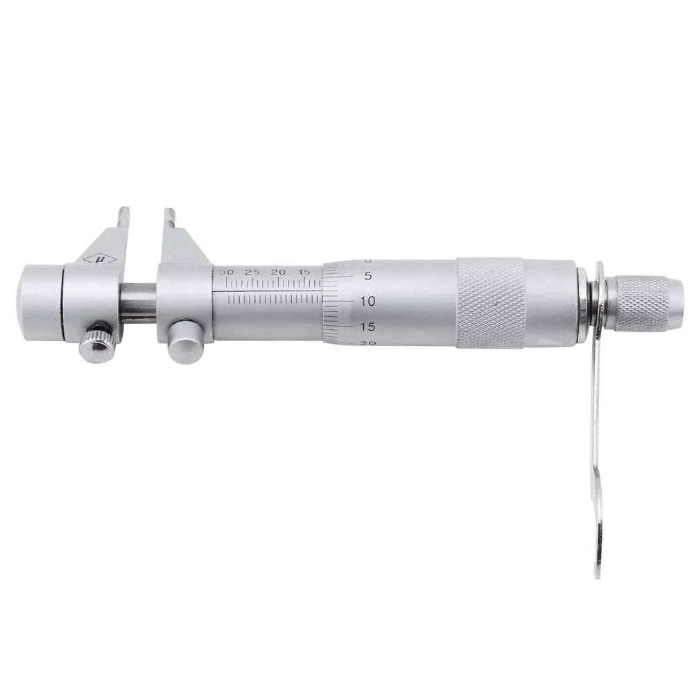 Inner Micrometer, Vernier Caliper, Inner Micrometer Set, 5-30 mm, Metric Inner Diameter Micrometer Set, 0.01 mm Accuracy, Internal Bore Hole Vernier Caliper Type with Storage Box