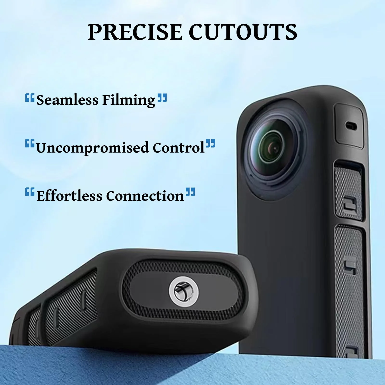 Insta360 X4 Accessories Kit Compatible with Insta 360 X4, Accessory Bundle of Lens Guard Set, Hard Shell Carry Case, Silicone Protective Case, Tempered Glass Screen Protectors Film for Insta360 X4 - Image 3