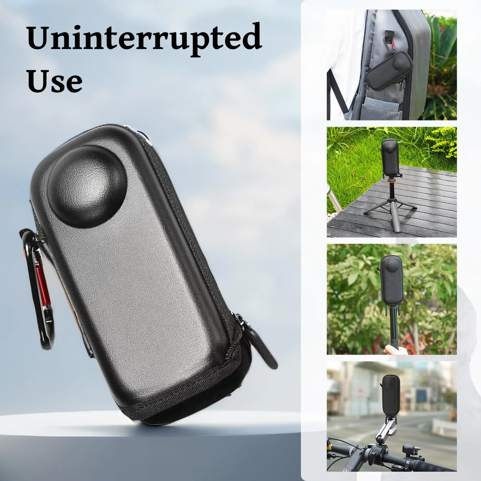 Insta360 X4 Accessories Kit Compatible with Insta 360 X4, Accessory Bundle of Lens Guard Set, Hard Shell Carry Case, Silicone Protective Case, Tempered Glass Screen Protectors Film for Insta360 X4 - Image 4