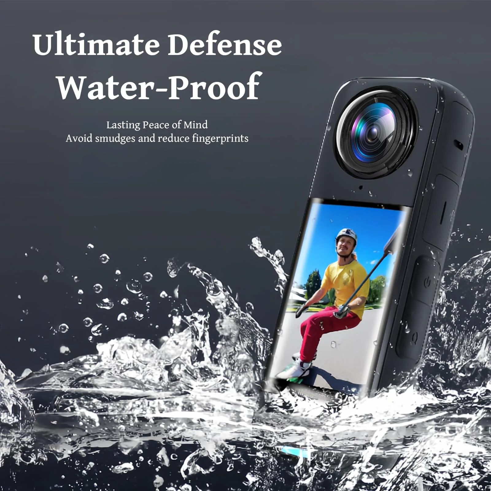 Insta360 X4 Accessories Kit Compatible with Insta 360 X4, Accessory Bundle of Lens Guard Set, Hard Shell Carry Case, Silicone Protective Case, Tempered Glass Screen Protectors Film for Insta360 X4 - Image 8