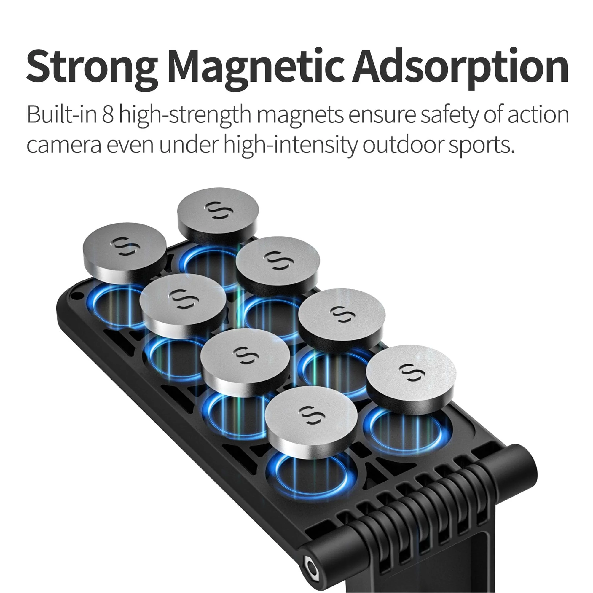 Insta360 X4 Magnetic Mount Stand Compatible for Insta360 Camera, Magnet Steering Holder Bracket with 1/4 Screw for 360 Action Camera, Stand Base for Insta360 X4/X3/X/GO 3/GO 2/DJI Pocket 3 - Image 2