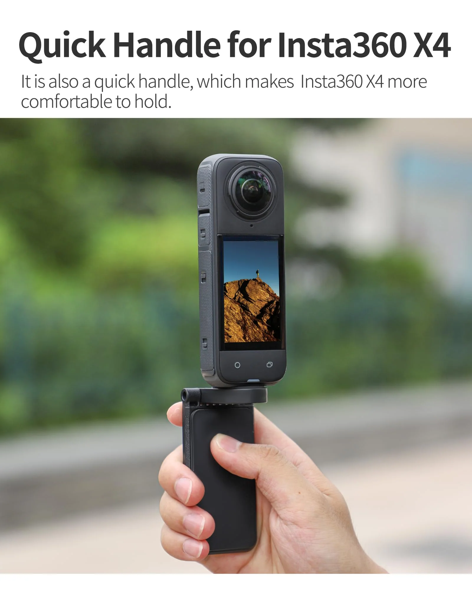 Insta360 X4 Magnetic Mount Stand Compatible for Insta360 Camera, Magnet Steering Holder Bracket with 1/4 Screw for 360 Action Camera, Stand Base for Insta360 X4/X3/X/GO 3/GO 2/DJI Pocket 3 - Image 3