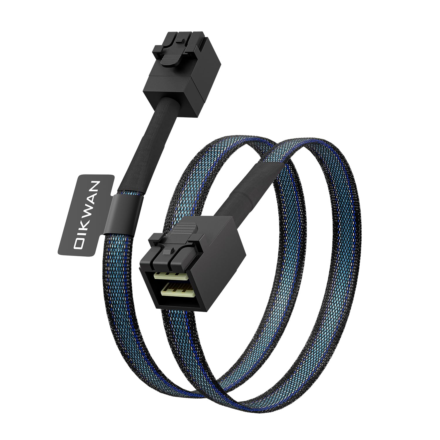 Internal HD Mini SAS SFF-8643 to SFF-8643, Internal Mini SAS to Mini SAS Cable, Compatible with RAID or PCI Express Controller(1.6FT/0.5M) 1.6Feet