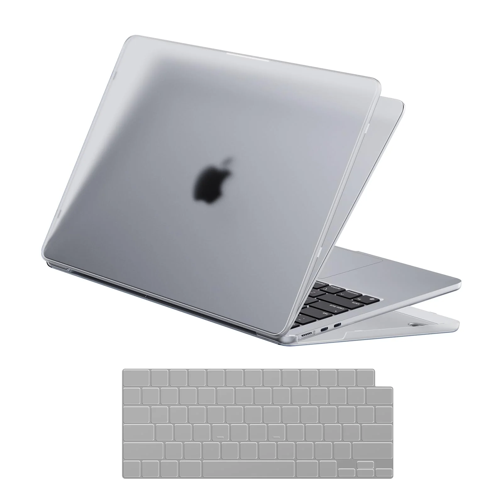 Invisible Armor for MacBook Air 15 inch Case M3 M2 2024 2023 New [Same as Bare Device] [Scientific Slim] Protective Hard Shell Translucent Cover for Laptop Model A3114 A2941 - Matte Clear