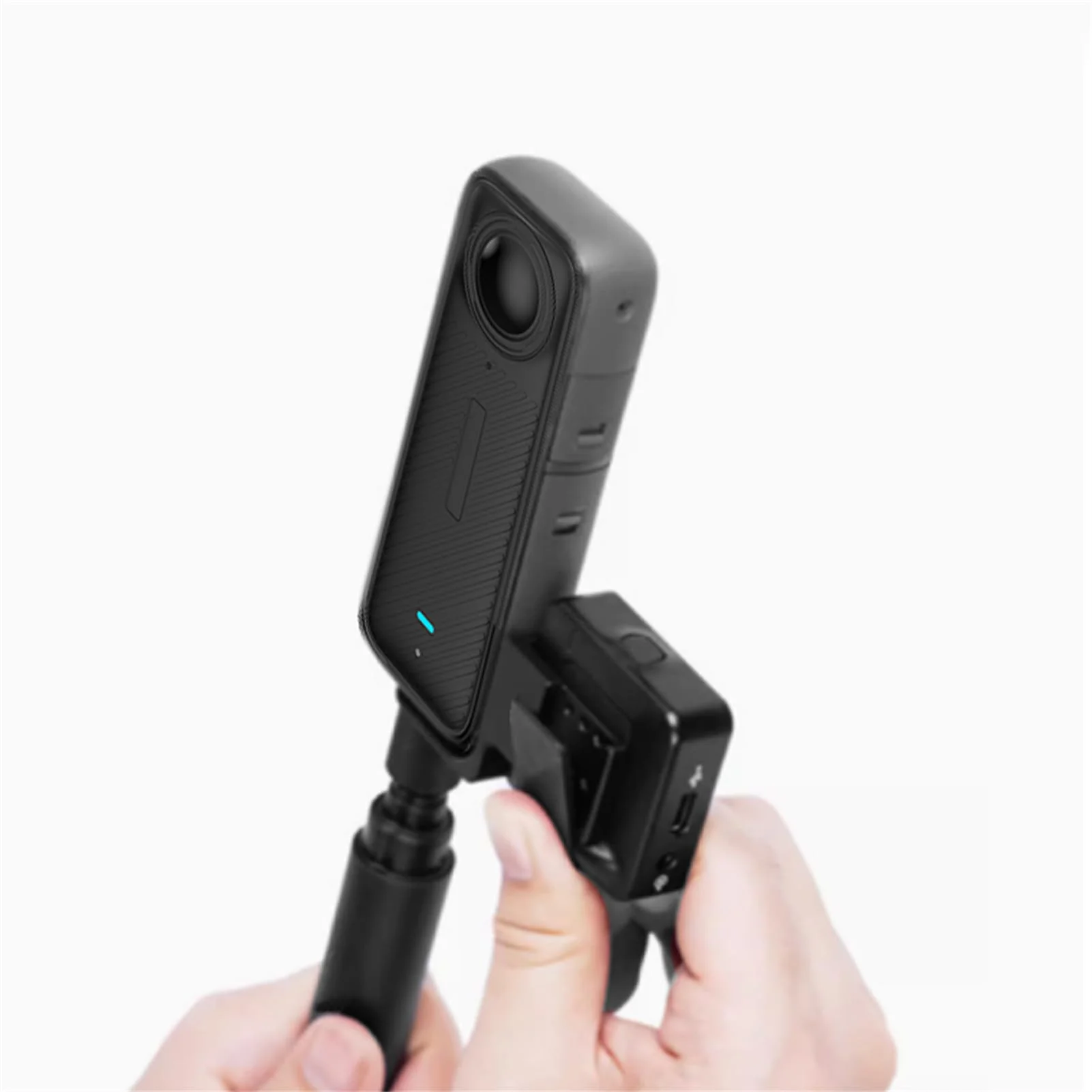 Invisible Mic Cold Shoe Compatible with Insta360 X4 Mic Adapter Mount Bracket External Microphone Holder with Audio Cable Compatible for Insta360 X4 Accessories - Image 4