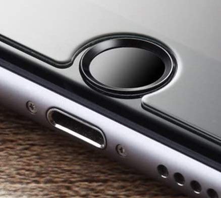 iPad Home Button Fingerprint Sticker,Aluminum Frame Touch ID Button Sticker Compatible with iPad Mini 2/4 iPad Air 2 iPad Pro and Other iPhone Fingerprint Touch ID Accessories, Black Black-black - Image 4