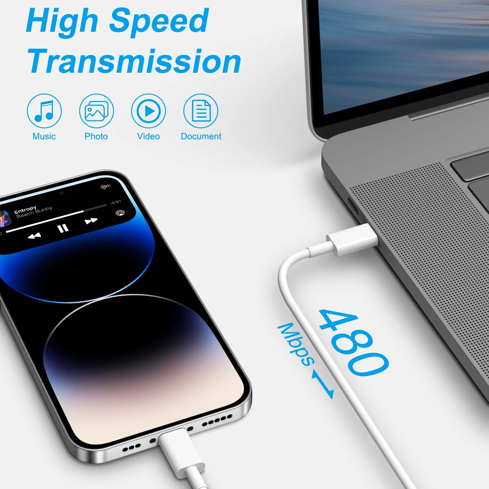 iPhone 14 13 12 Charger Fast Charging - 4 Pack 20W USB C Wall Charger Block Adapter with 6Ft Fast Charging Cable Compatible with iPhone 14 13 12 11 Pro Max XR XS X 8 7 6, iPad - Image 5