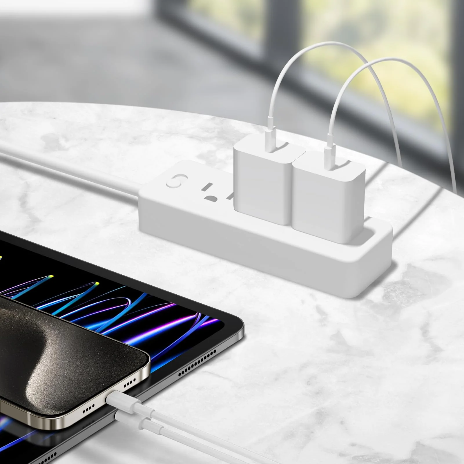 iPhone 16 15 Charger Fast Charging - 2 Pack 20W USB C Wall Charger Block with 6Ft Type C Cable Compatible with iPhone 16/16 Pro/16 Pro Max, iPhone 15, iPad Pro, Air 5/4, 10th(White) White - Image 7