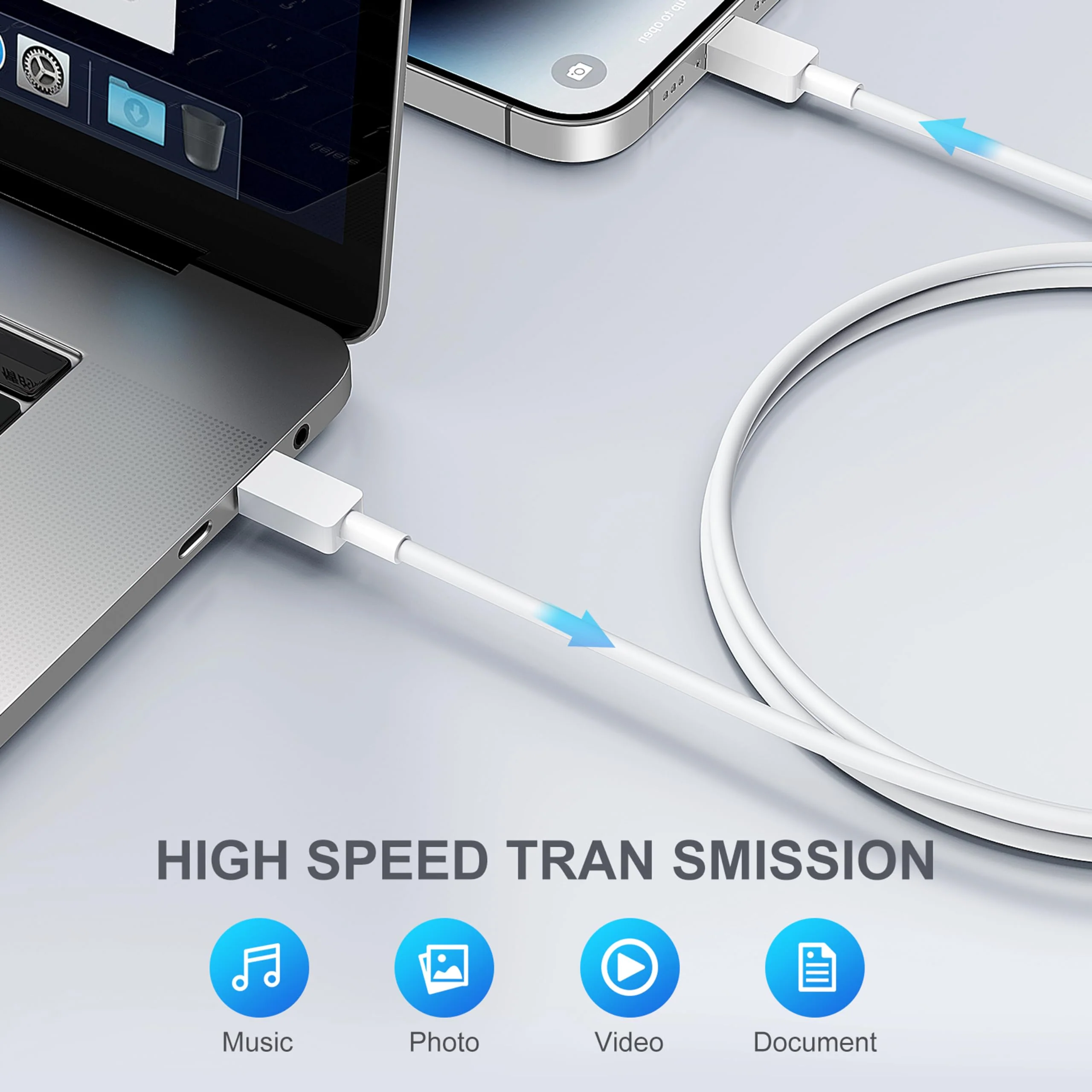 iPhone Charger Fast Charging Original [Apple MFi Certified] 2 Pack Type C Wall Charger Block with 2 Pack 6FT Long USB C to Lightning Cable for iPhone 14/13/12/12 Pro Max/11/Xs Max/XR/X/AirPods Pro - Image 6