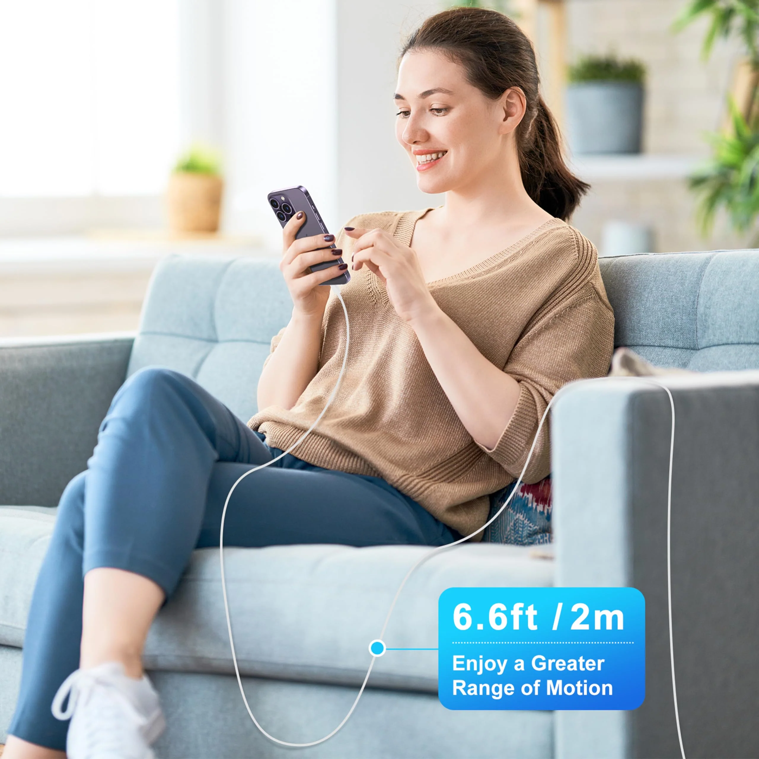 iPhone Charger Fast Charging Original [Apple MFi Certified] 2 Pack Type C Wall Charger Block with 2 Pack 6FT Long USB C to Lightning Cable for iPhone 14/13/12/12 Pro Max/11/Xs Max/XR/X/AirPods Pro - Image 7