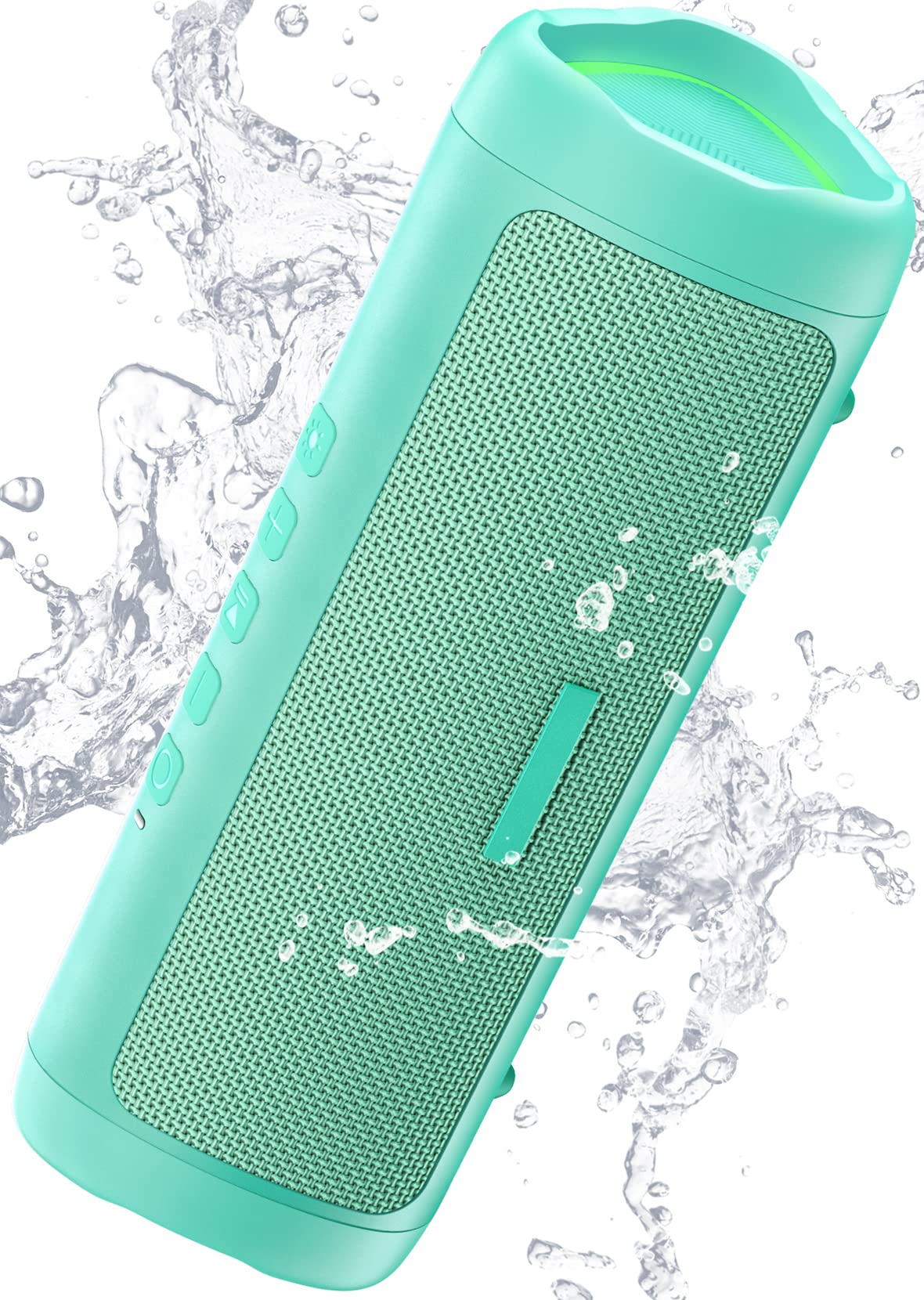 IPX5 Waterproof Bluetooth Speaker with 24H Playtime - For Home/Outdoor/Beach 1pcs-Teal