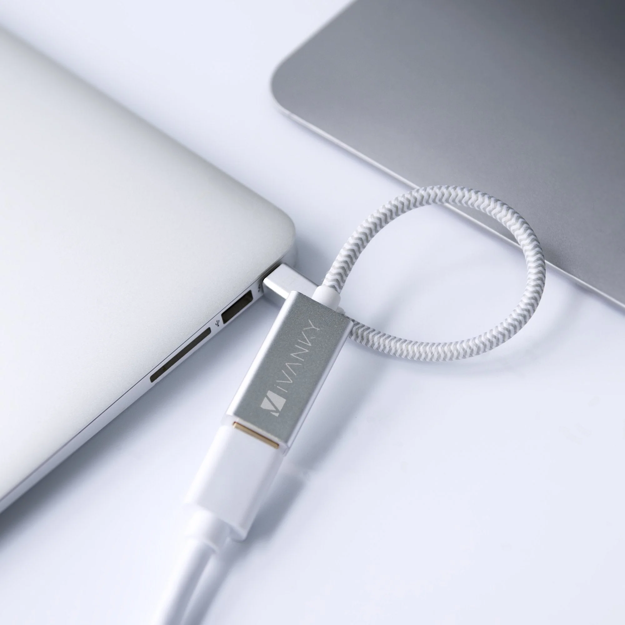 IVANKY Mini DisplayPort to HDMI Adapter [Super Slim, Aluminum Shell, Nylon Braided] Mini DP to HDMI Adapter for MacBook Air/Pro, Microsoft Surface Pro/Dock, Monitor, Projector and More - Silver 1 Pack-Silver 1080P - Image 5