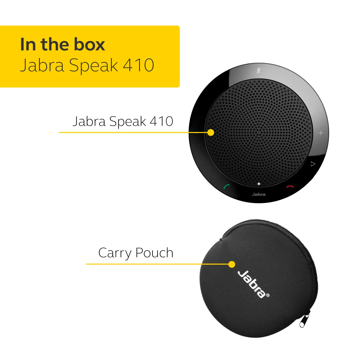 Jabra Speak 410 Corded Speakerphone for Softphones – Easy Setup, Portable USB Speaker for Holding Meetings Anywhere with Outstanding Sound Quality - Image 7