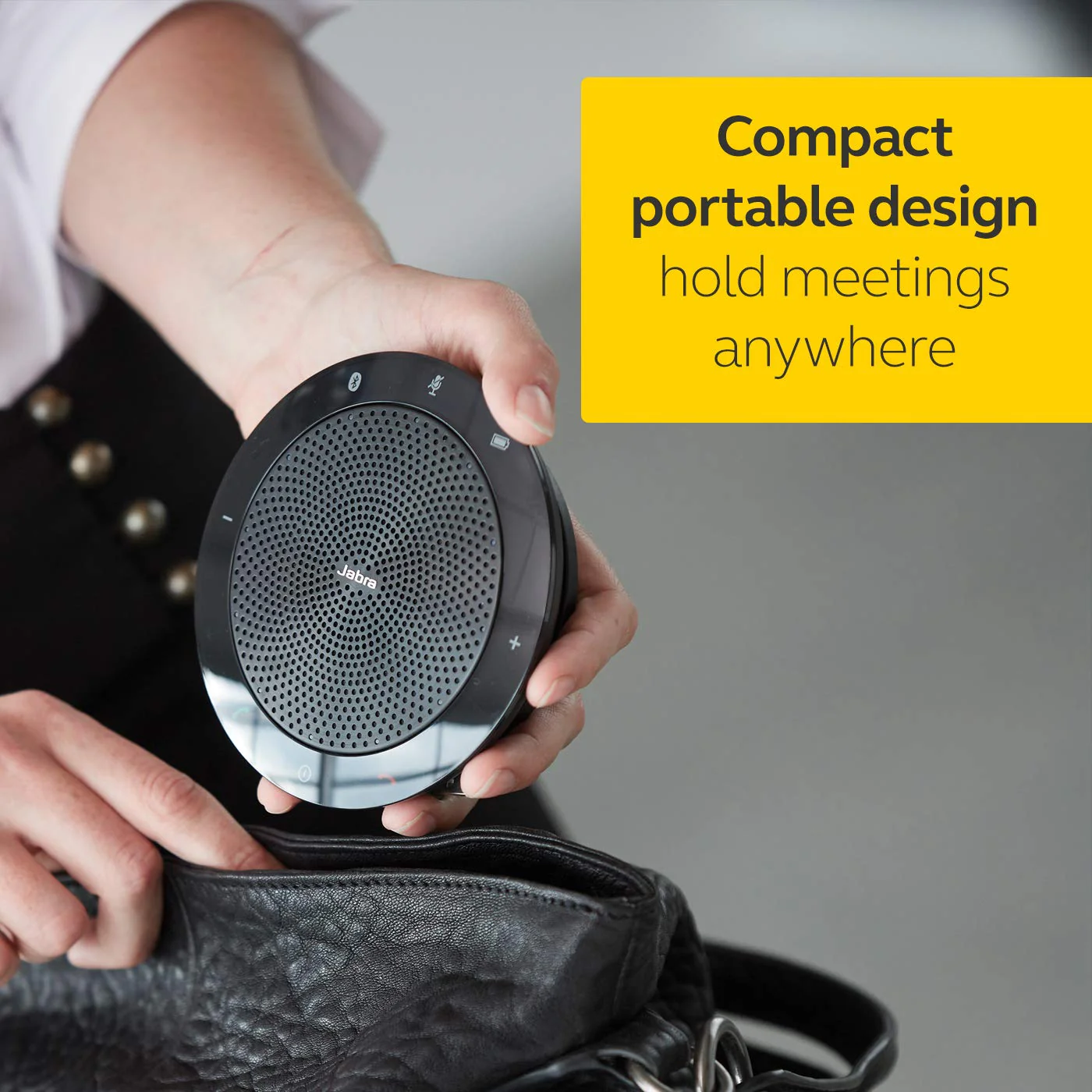 Jabra Speak 410 Corded Speakerphone for Softphones, MS-Optimized – Easy Setup, Portable USB Speaker for Holding Meetings Anywhere with Outstanding Sound Quality - Image 4