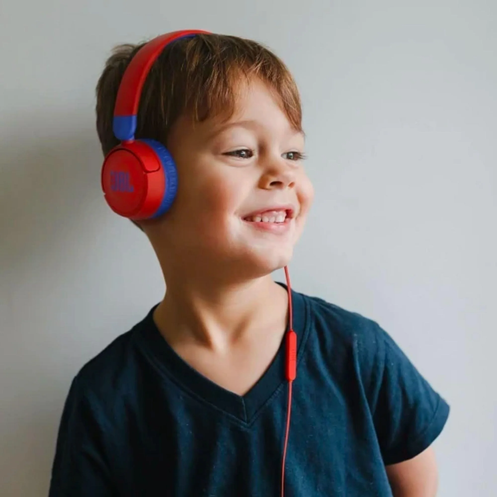 JBL JR 310 - Kids On-Ear Headphones (Red/Blue), Small Red/Blue - Image 7