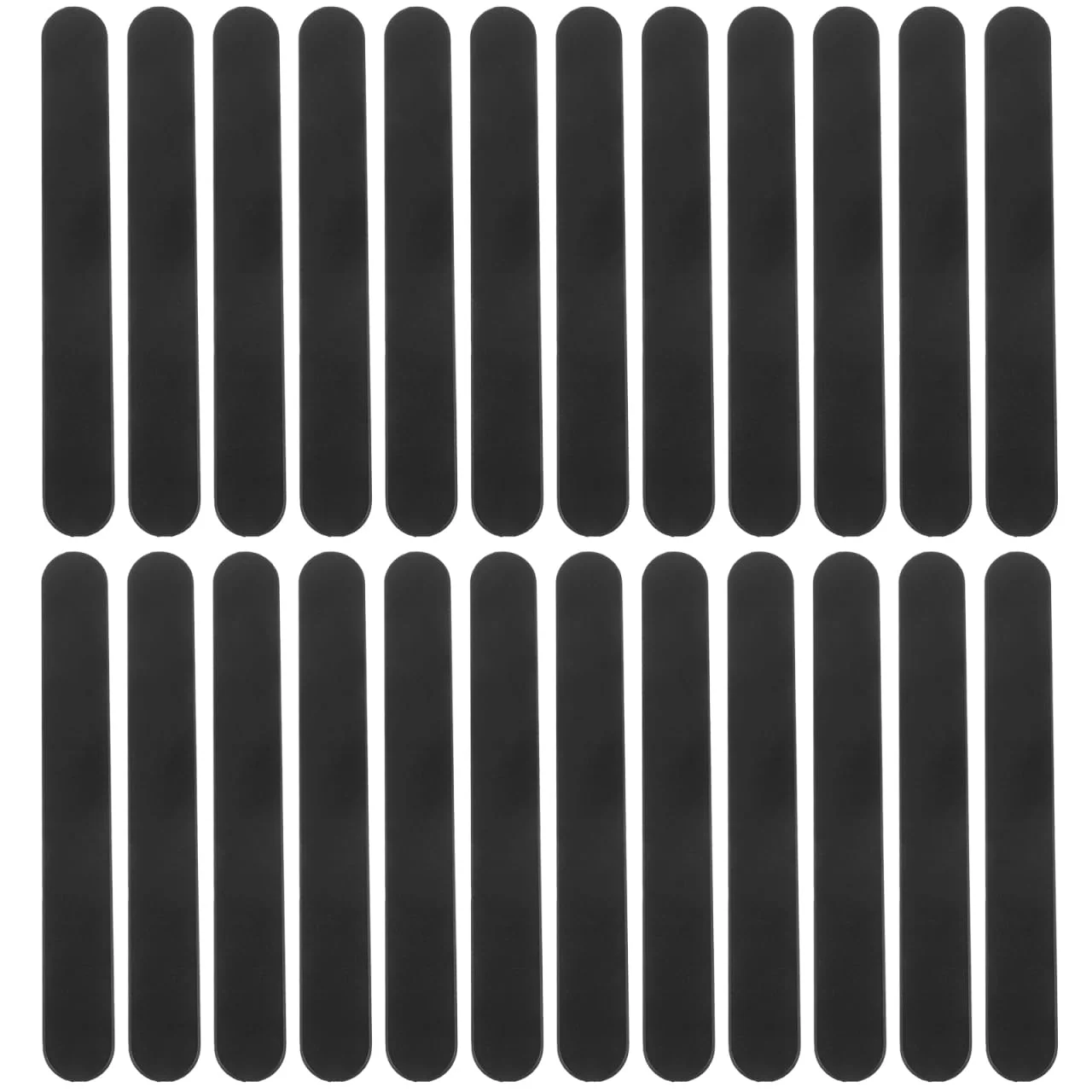 JECOMPRIS Plastic Tongue Scraper Lip Cheek Retractors Pack of 25 Oral Care Tongue Depressors Plastic Tongue Scraper Stirring Rod Tool for Laboratory Black