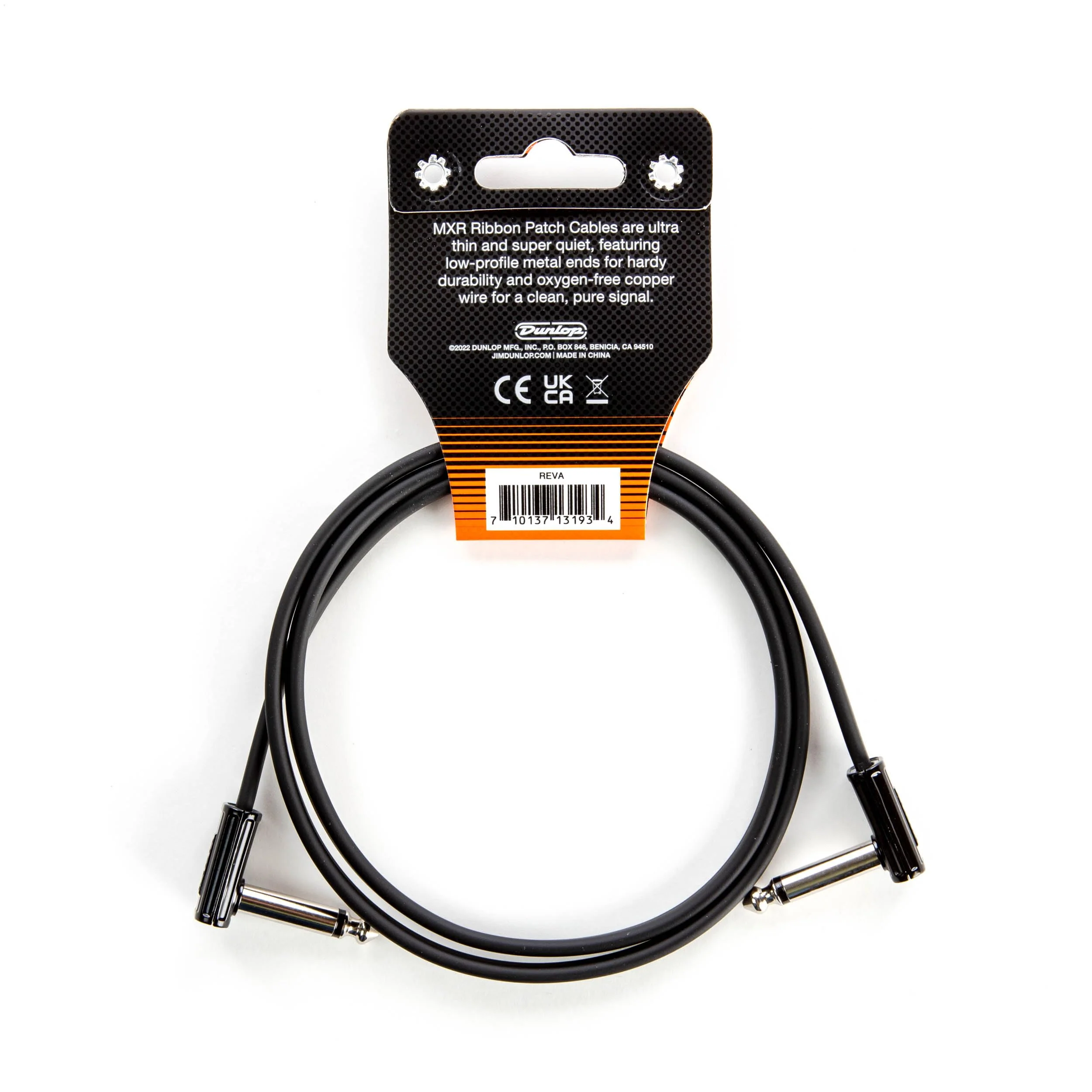 JIM DUNLOP, 1/4-Inch Right Angle MXR Ribbon Patch Cable 3 ft|0.9 m (DCPR3) 3 Foot - Image 2