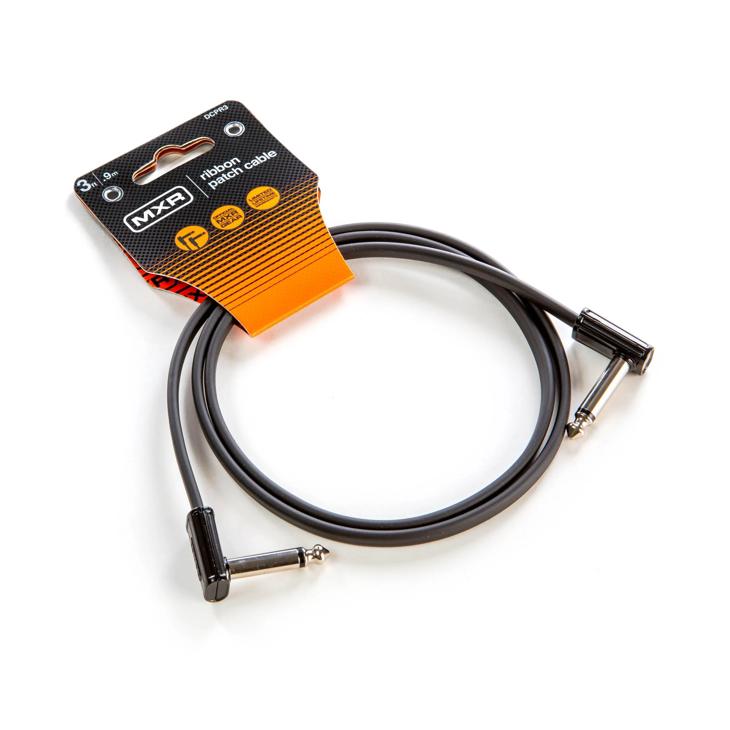 JIM DUNLOP, 1/4-Inch Right Angle MXR Ribbon Patch Cable 3 ft|0.9 m (DCPR3) 3 Foot - Image 3