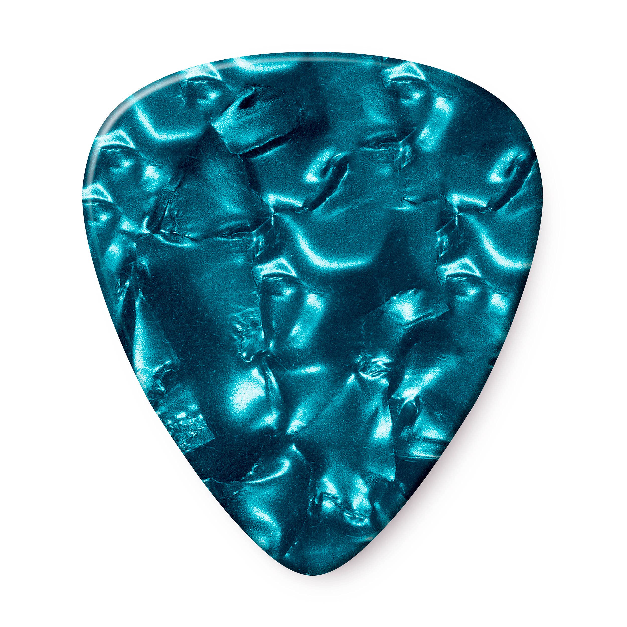 Jim Dunlop 483P11HV Genuine Celluloid, Turquoise Pearloid, Heavy, 12/Player's Pack - Image 2