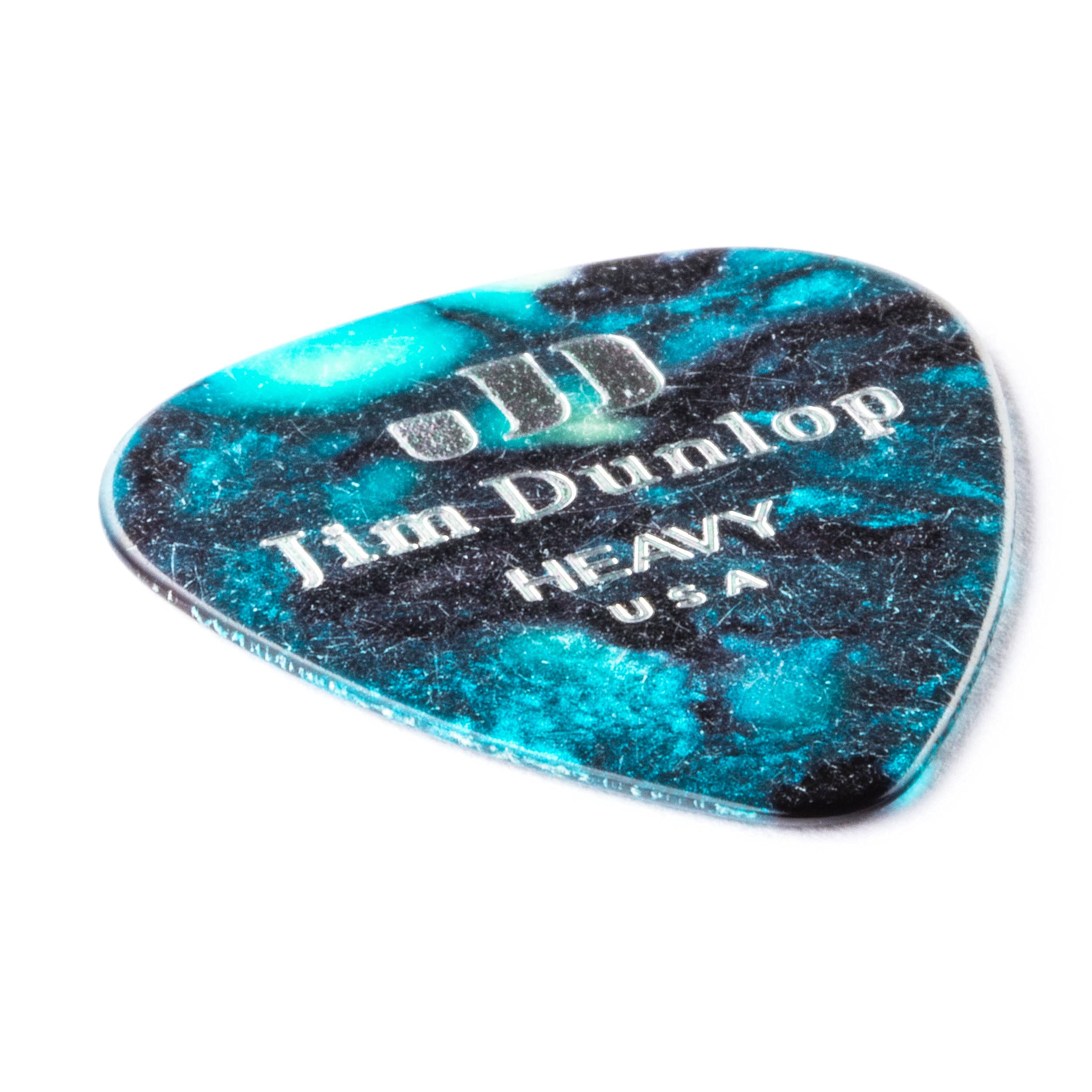 Jim Dunlop 483P11HV Genuine Celluloid, Turquoise Pearloid, Heavy, 12/Player's Pack - Image 3