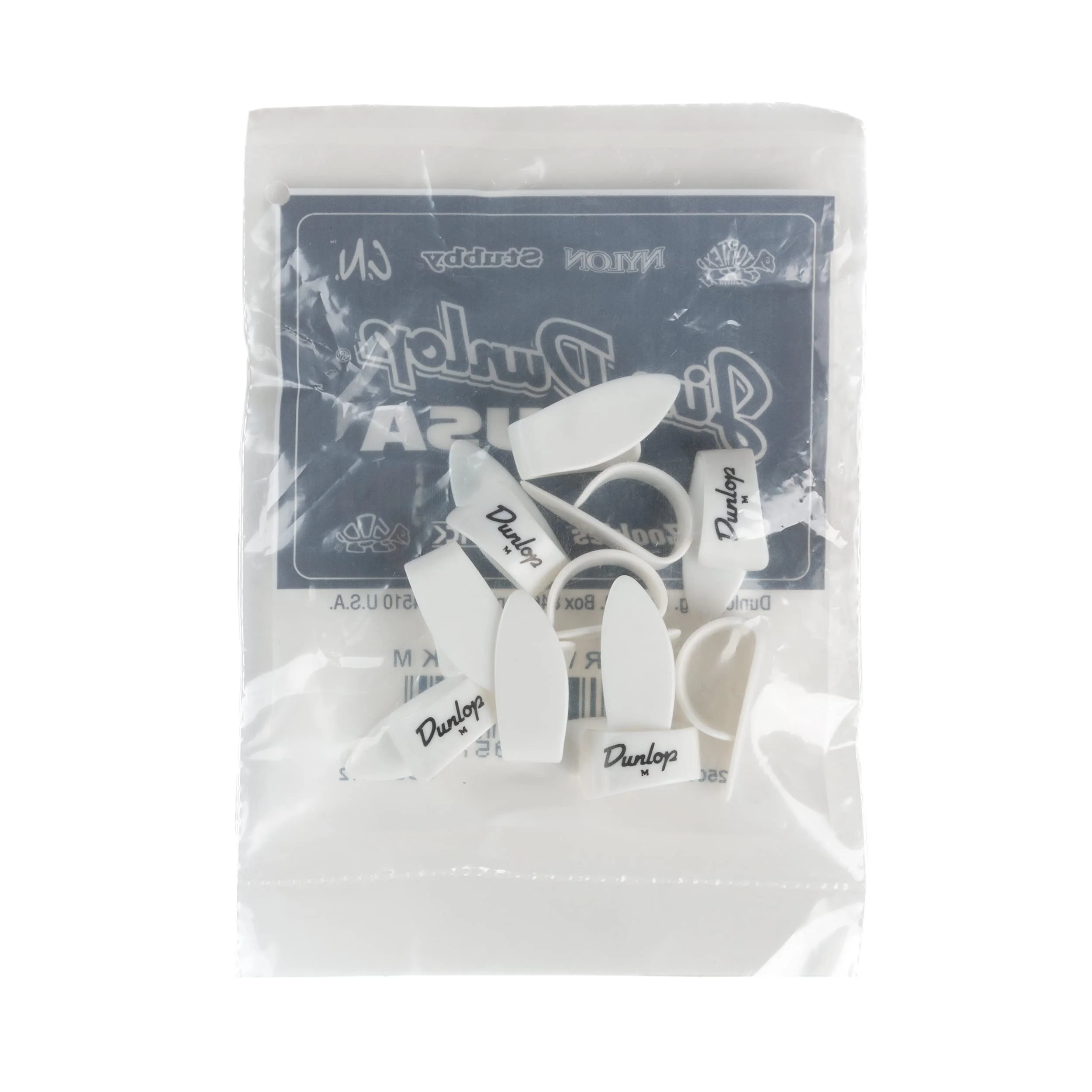 JIM DUNLOP 9002R White Plastic Thumbpicks, Medium, 12/Bag - Image 5