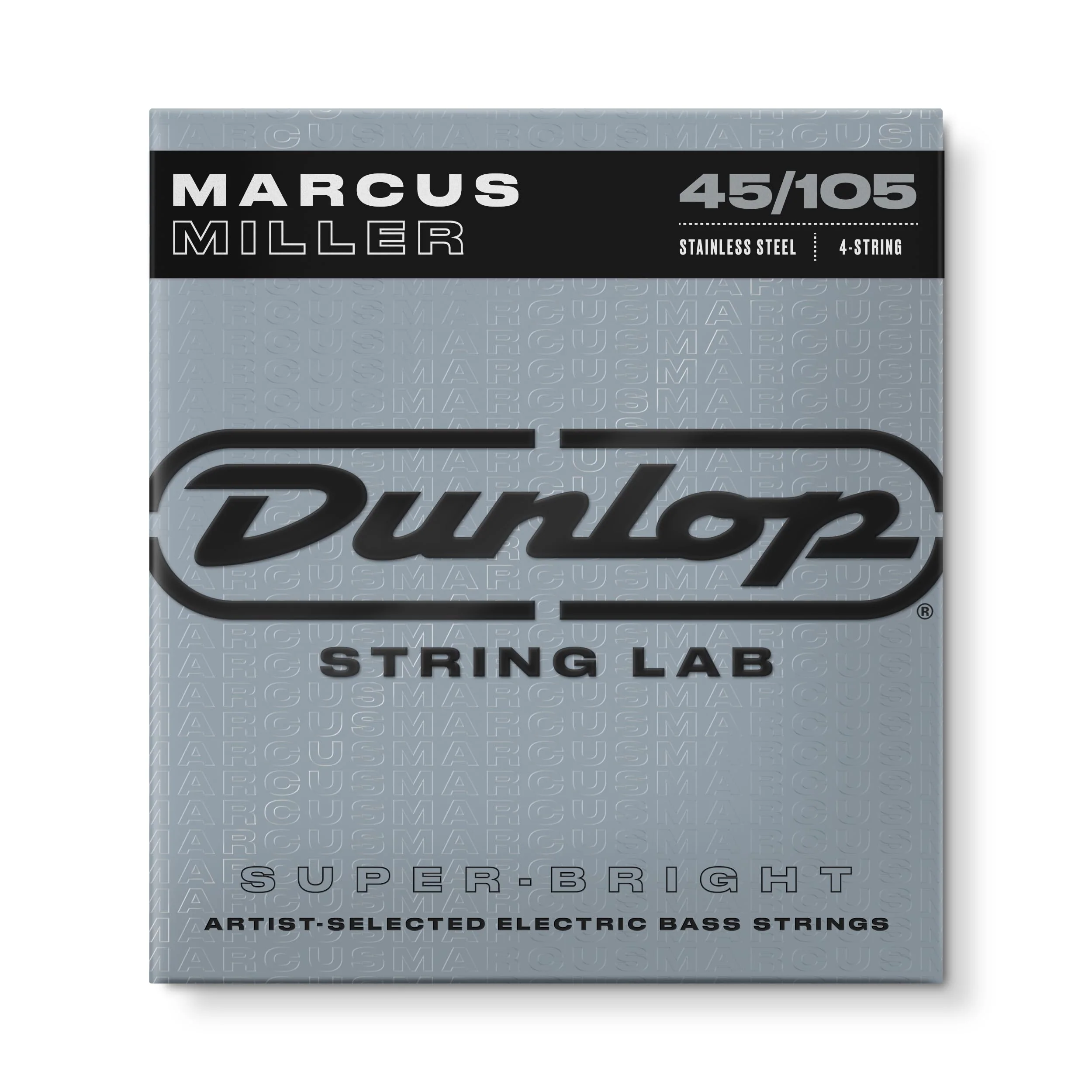 Jim Dunlop Dunlop 4/Set Marcus Miller Super Bright Stainless Steel Bass Strings Medium (.045.105) (DBMMS45105) 4 String