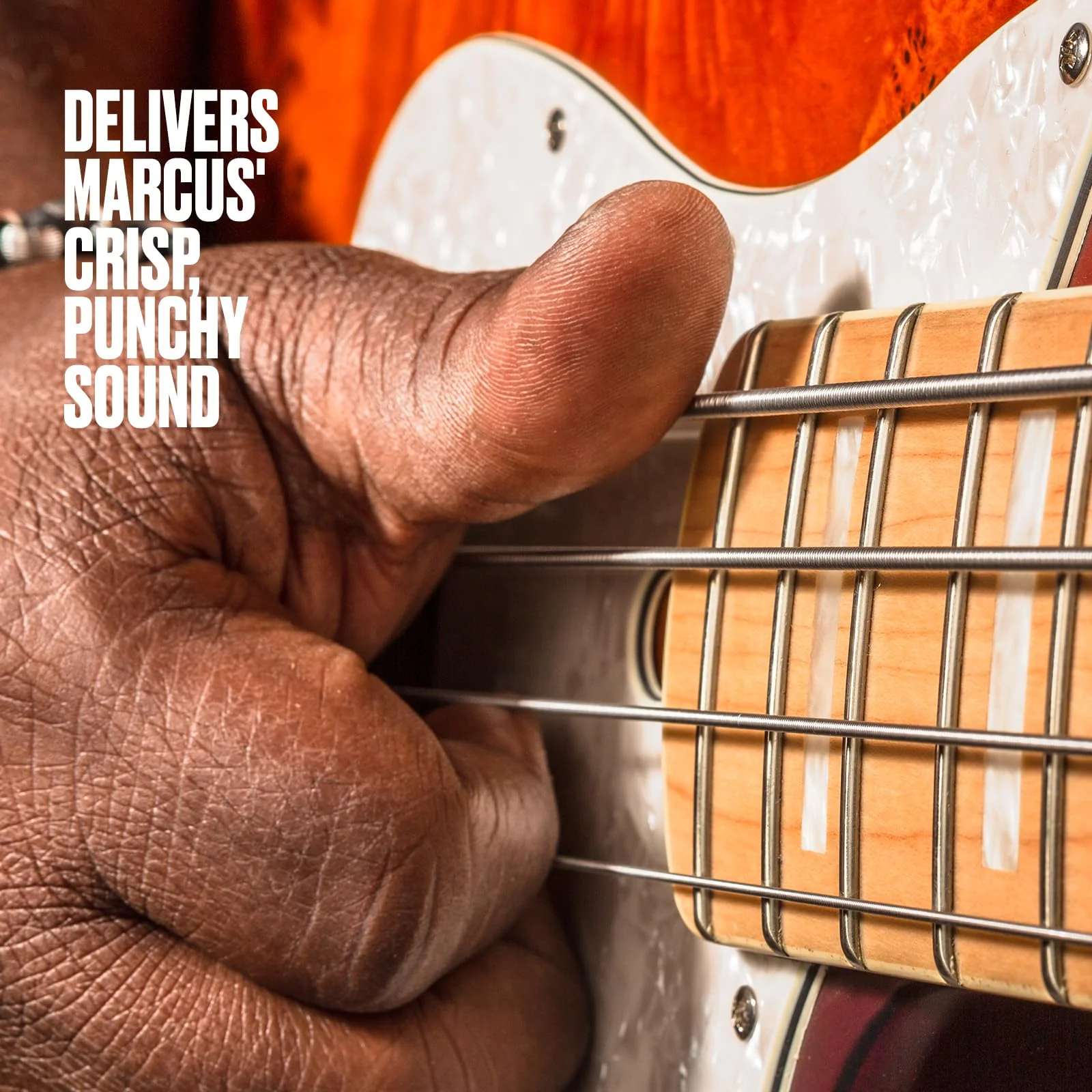 Jim Dunlop Dunlop 4/Set Marcus Miller Super Bright Stainless Steel Bass Strings Medium (.045.105) (DBMMS45105) 4 String - Image 4