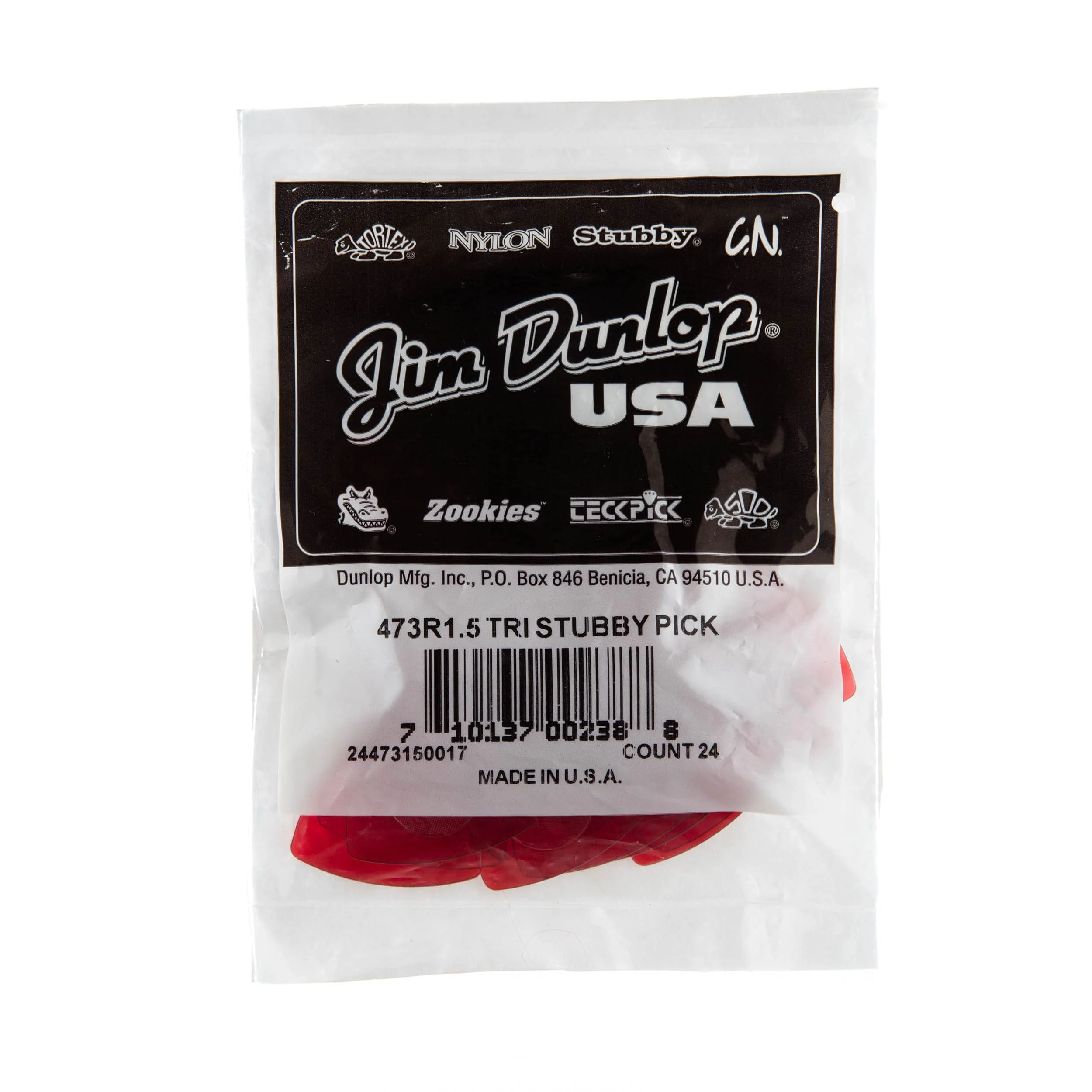 Jim Dunlop Guitar Picks (24473150017) 1.5mm 24 Pack - Image 4