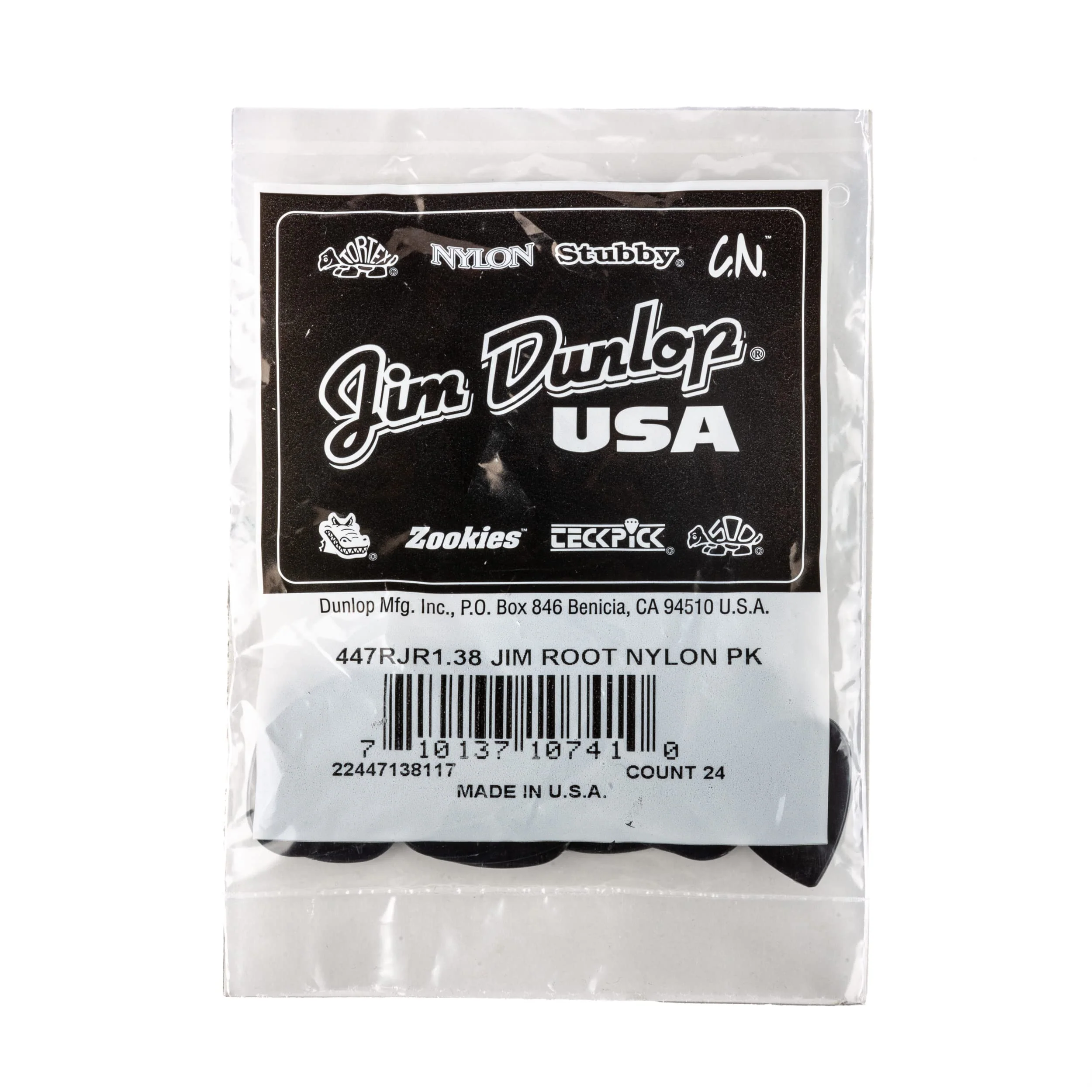 Jim Dunlop Jim Root Signature Nylon Guitar Picks (447RJR1.38) 1.38mm 24 Pack - Image 4