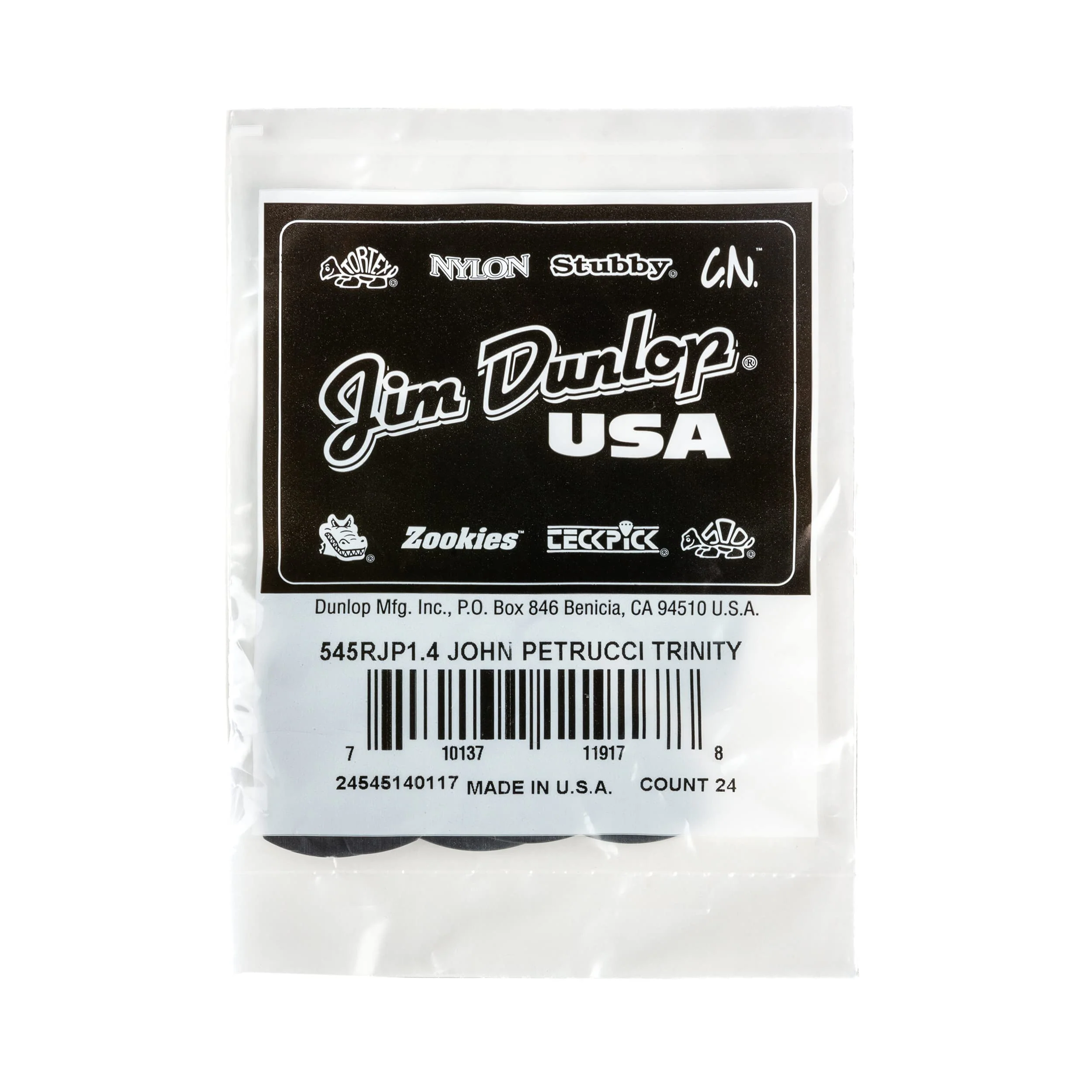 Jim Dunlop John Petrucci Trinity 1.4mm Guitar Picks - 24 Pack Jazz III - Image 4