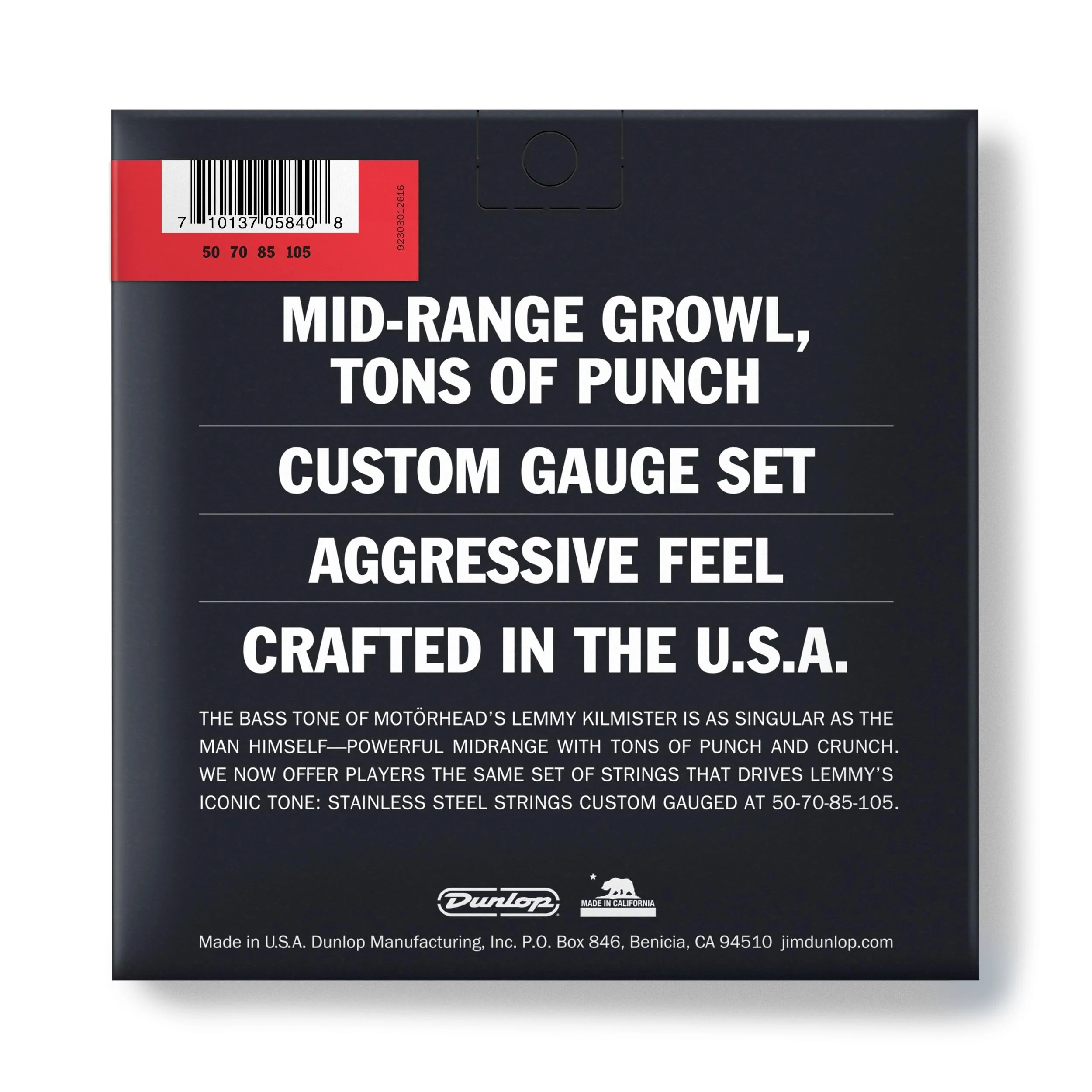Jim Dunlop Lemmy Kilmister Icon Signature Bass Strings 50-105 - Image 7