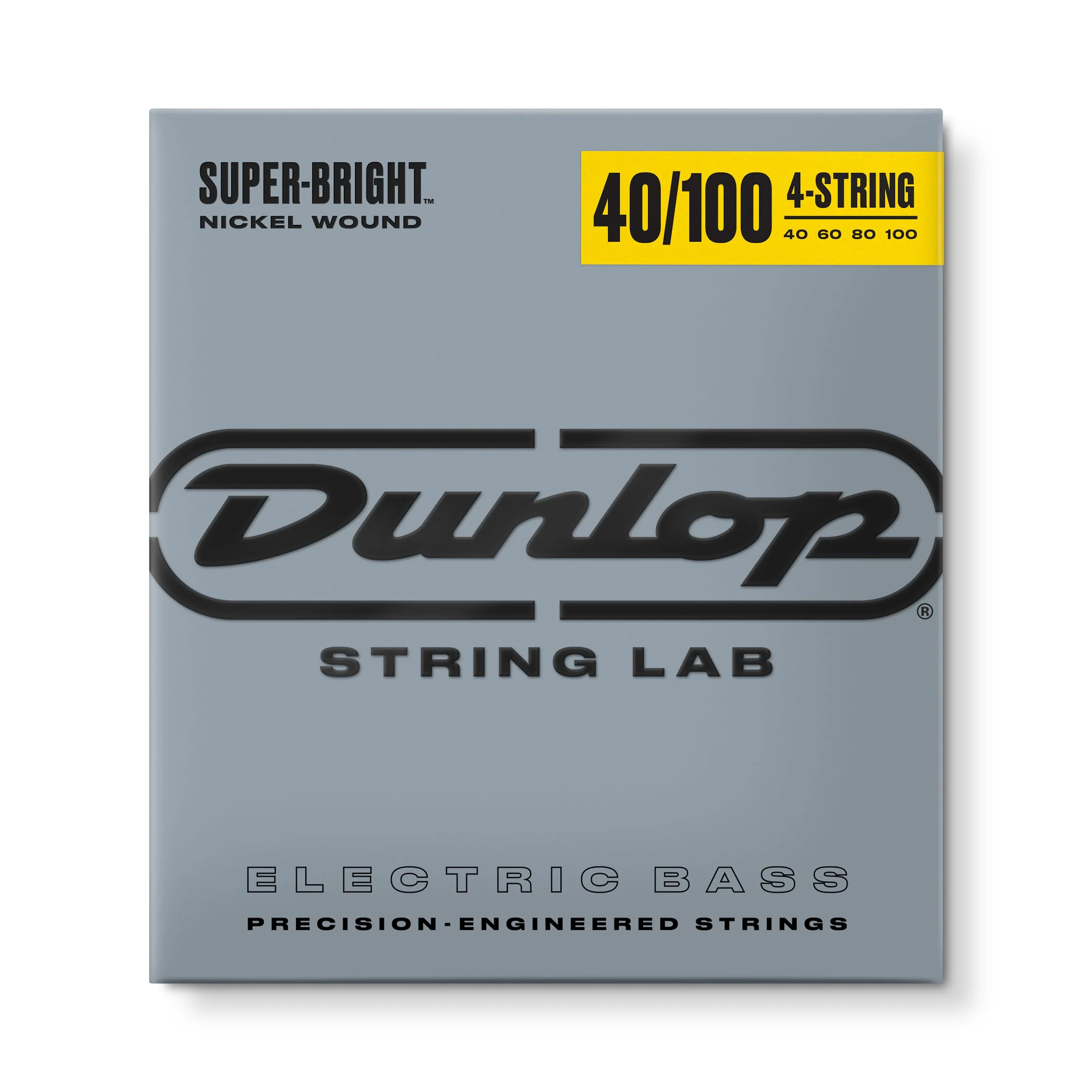 Jim Dunlop Super Bright Nickel Wound Bass Strings 40-100 4-STRING FULL SCALE
