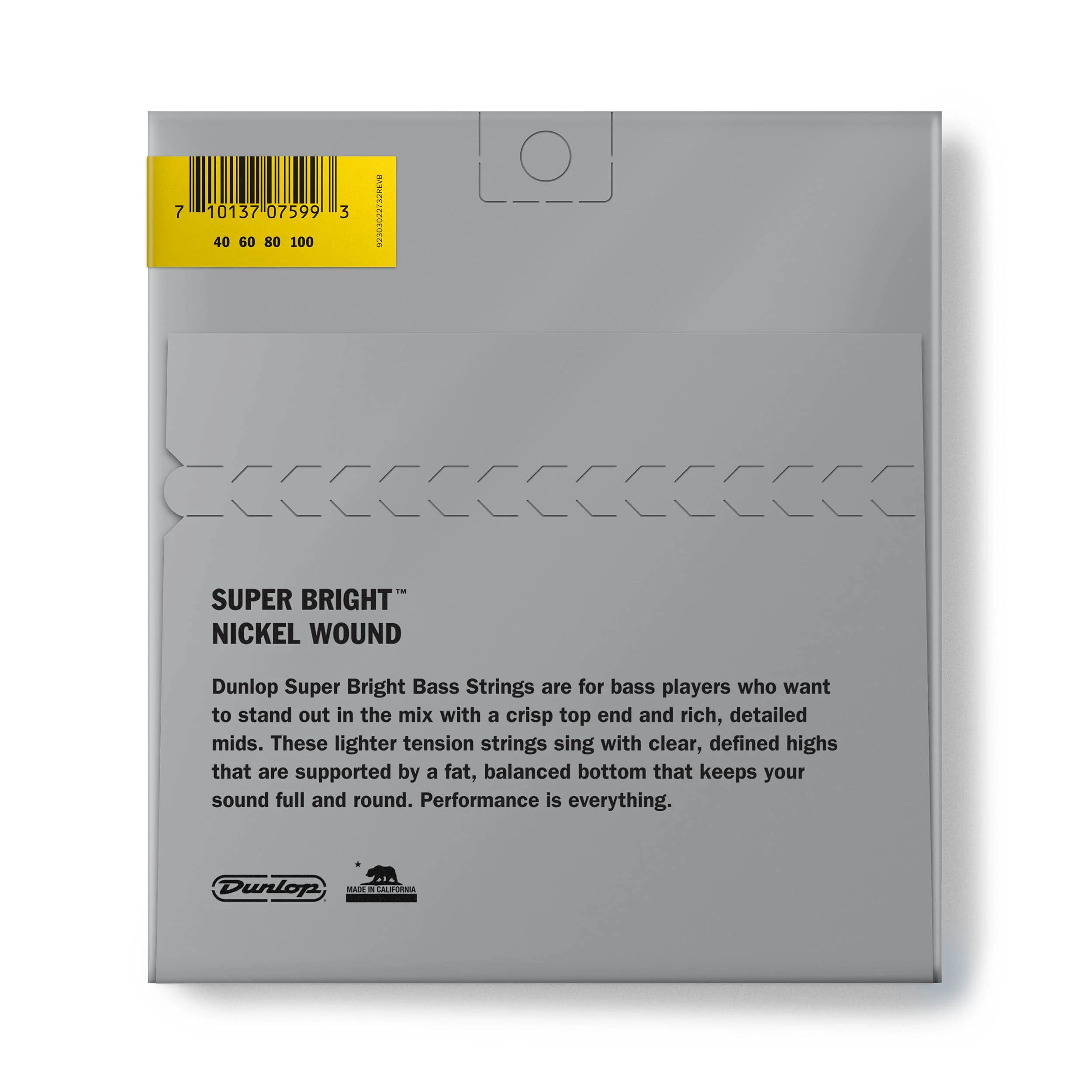 Jim Dunlop Super Bright Nickel Wound Bass Strings 40-100 4-STRING FULL SCALE - Image 2