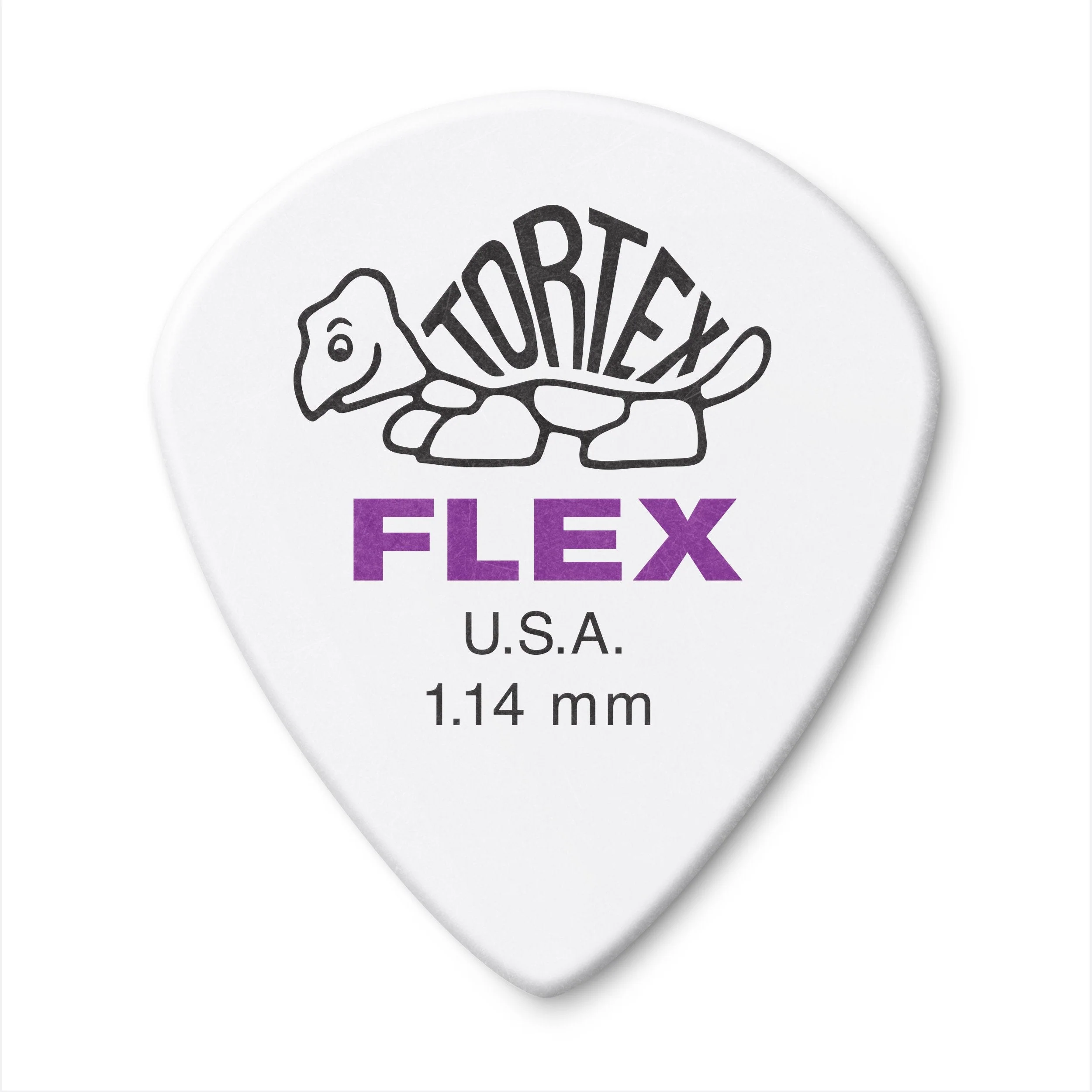 Jim Dunlop Tortex Flex Jazz III, 1.14mm, White Guitar Picks (468R1.14) 72 Pack PURPLE