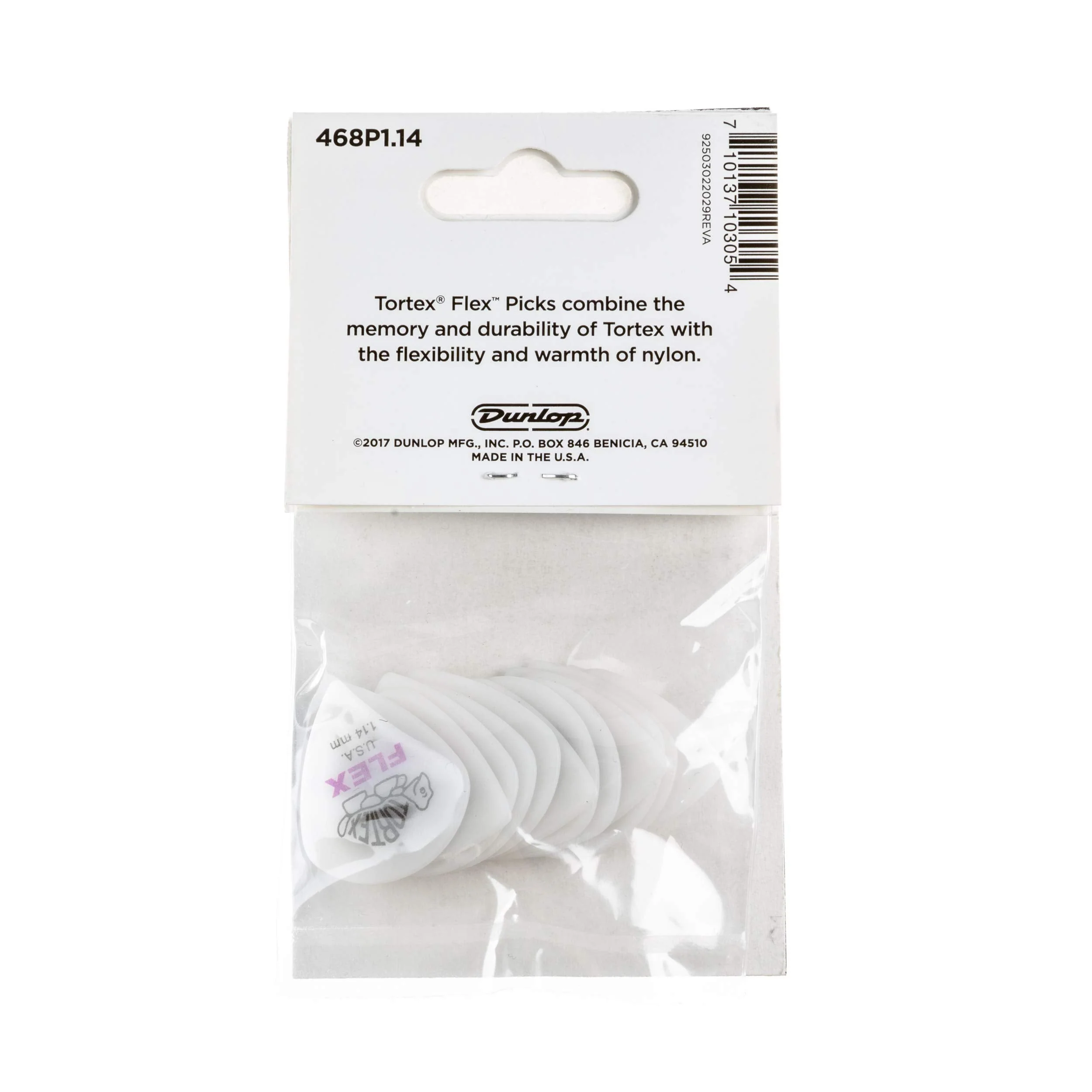 Jim Dunlop Tortex Flex Jazz III, 1.14mm, White Guitar Picks (468R1.14) 72 Pack PURPLE - Image 4